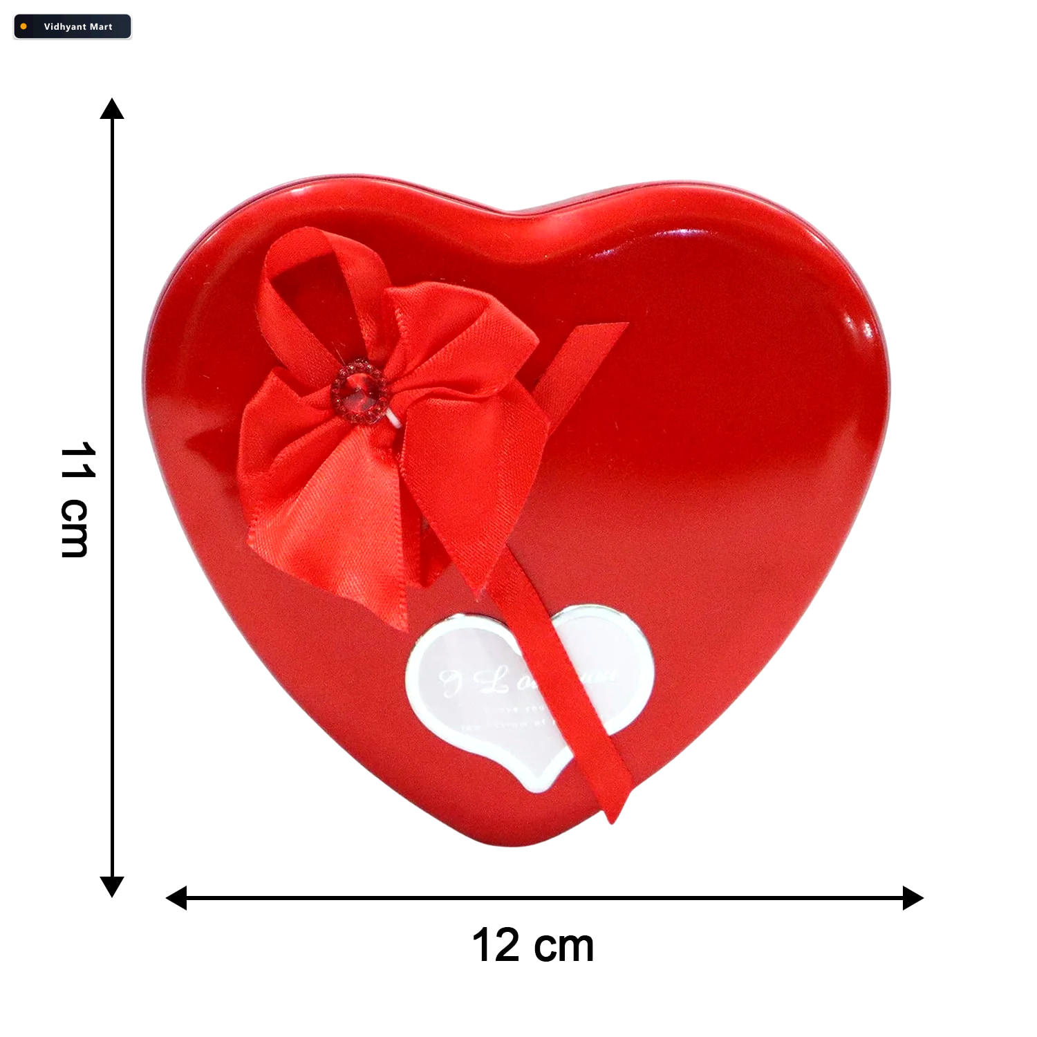 Vidhyant Mart Heart Shape Valentines Gift Box With Teddy Bear Ro 2