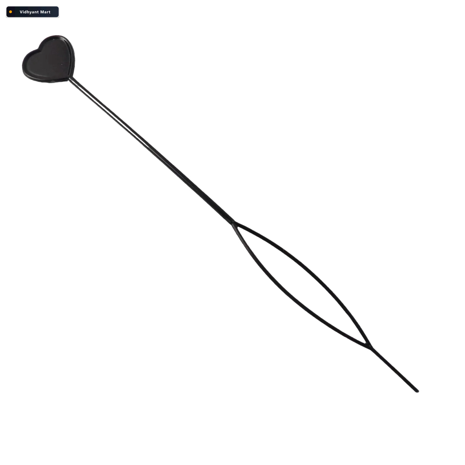 Vidhyant Mart Heart Shaped Hairpin Set Stylish Black Clips For A 4