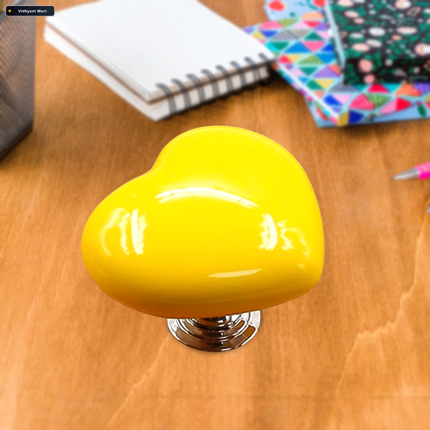 Vidhyant Mart Heart Shaped Knob Versatile Abs Handle For Cabinet 1