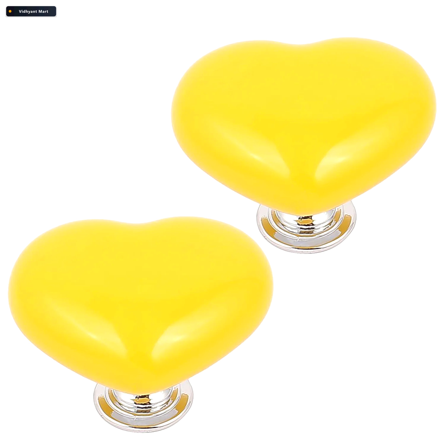 Vidhyant Mart Heart Shaped Knob Versatile Abs Handle For Cabinet 2