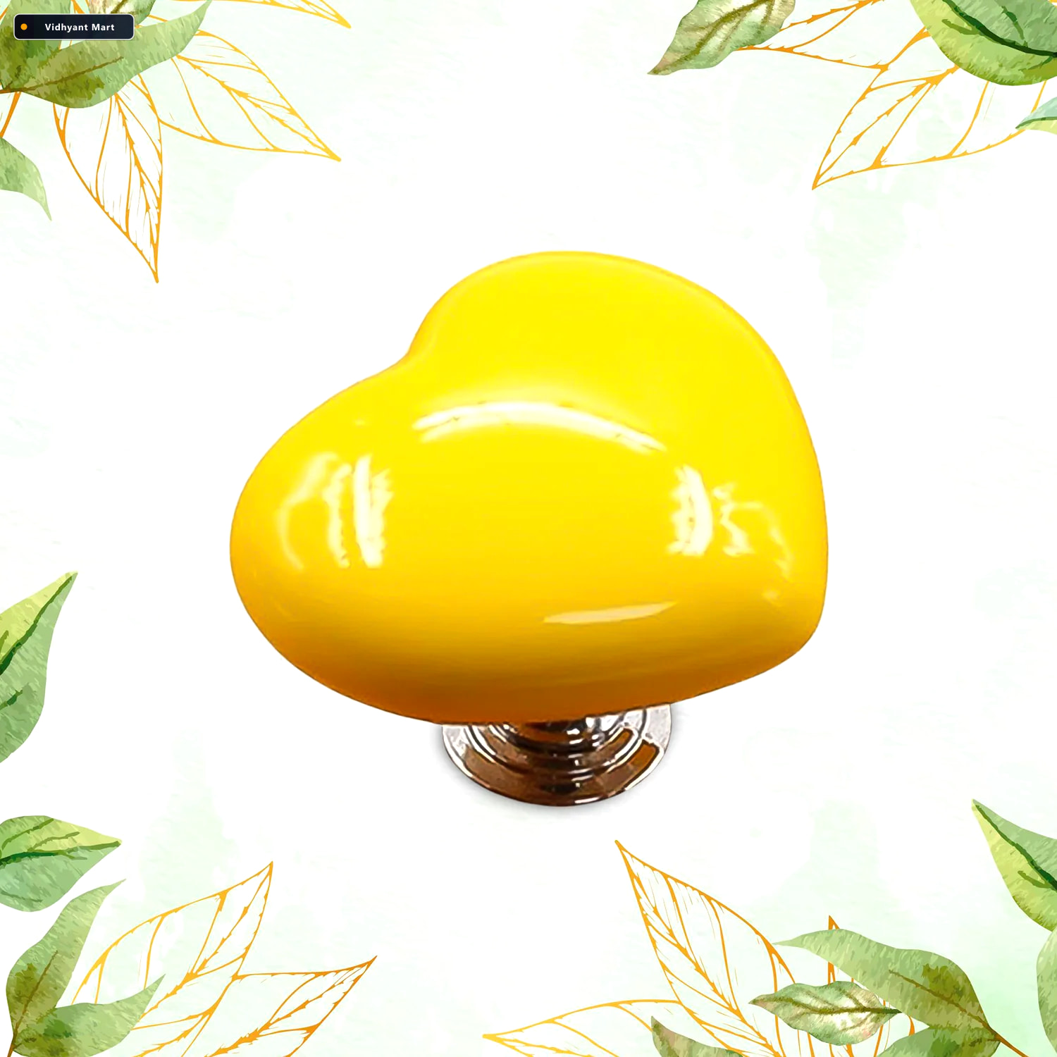Vidhyant Mart Heart Shaped Knob Versatile Abs Handle For Cabinet 4