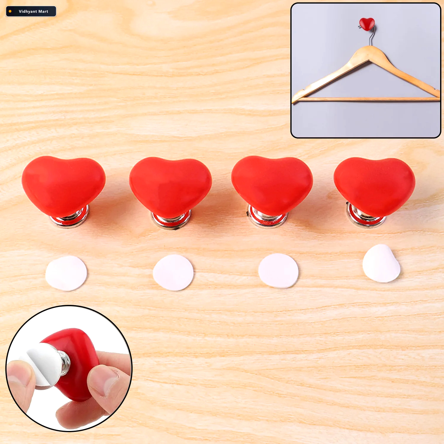 Vidhyant Mart Heart Shaped Toilet Flush Button Stylish Durable 4 1