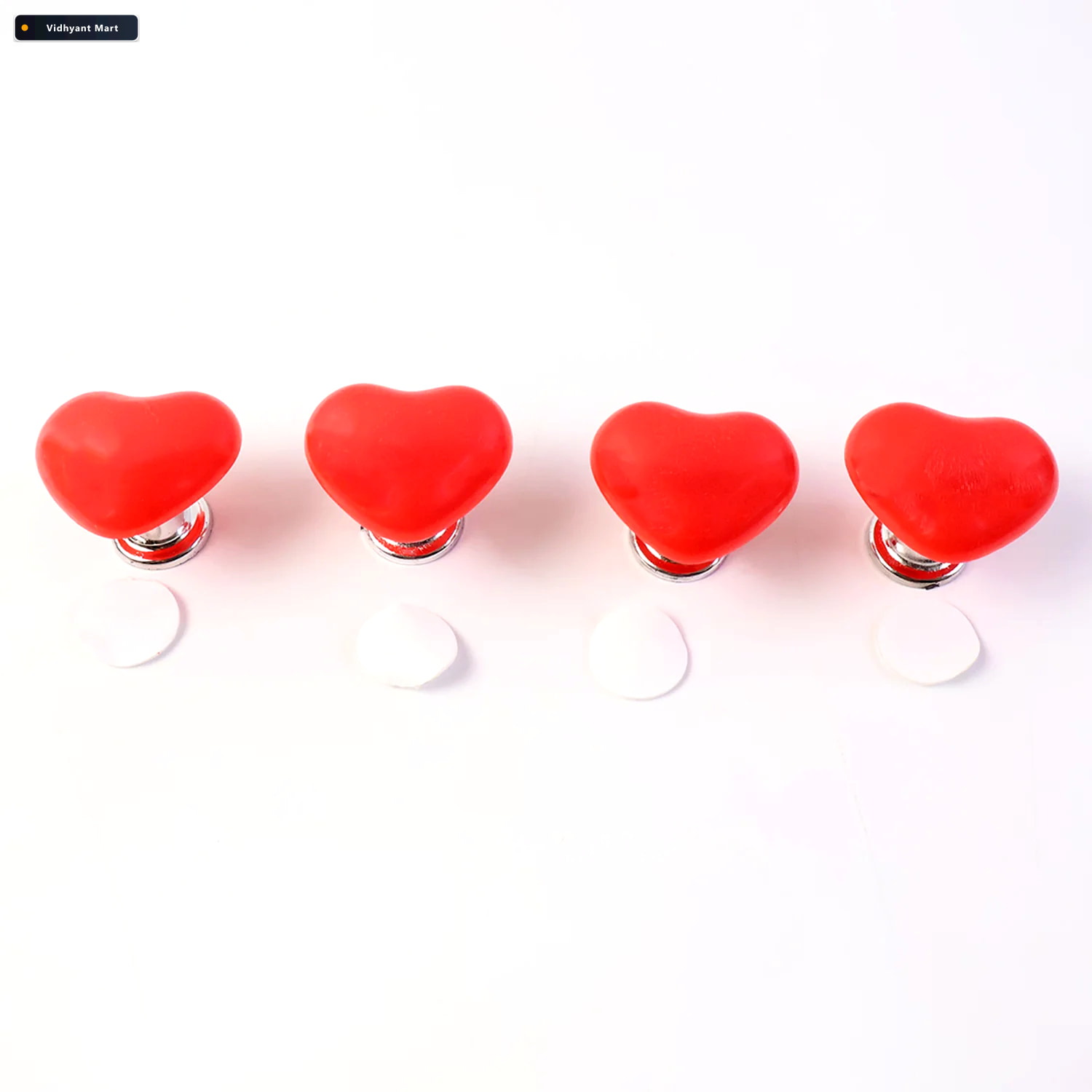 Vidhyant Mart Heart Shaped Toilet Flush Button Stylish Durable 4 4