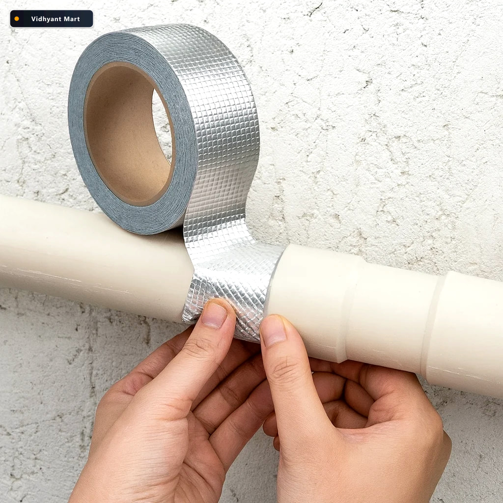 Vidhyant Mart Heat Resistant Aluminum Foil Tape High Temp Insula 1