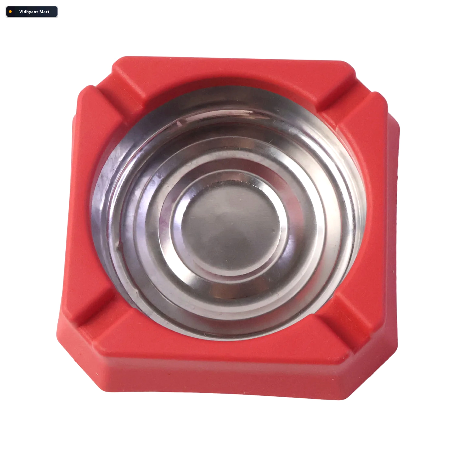 Vidhyant Mart Heat Resistant Ashtray Stainless Steel Inner Bowl 4