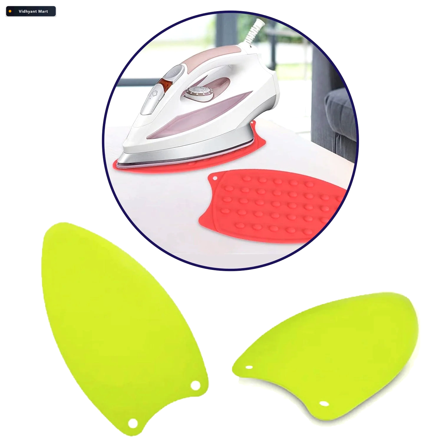 Vidhyant Mart Heat Resistant Silicone Iron Mat Safe Ironing Surf 2