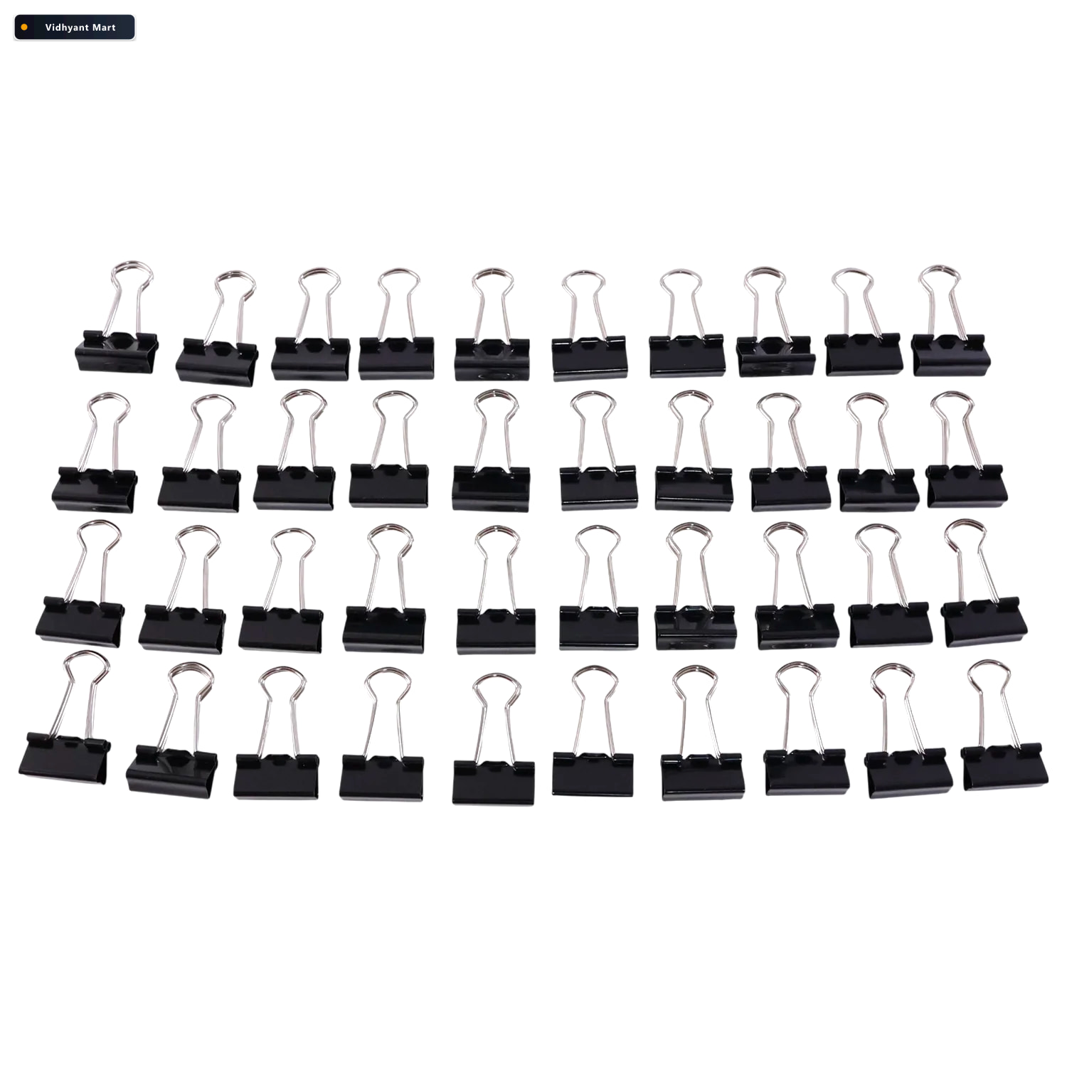 Vidhyant Mart Heavy Duty Binder Clips Strong 19 Mm Metal 40 Pc S 4
