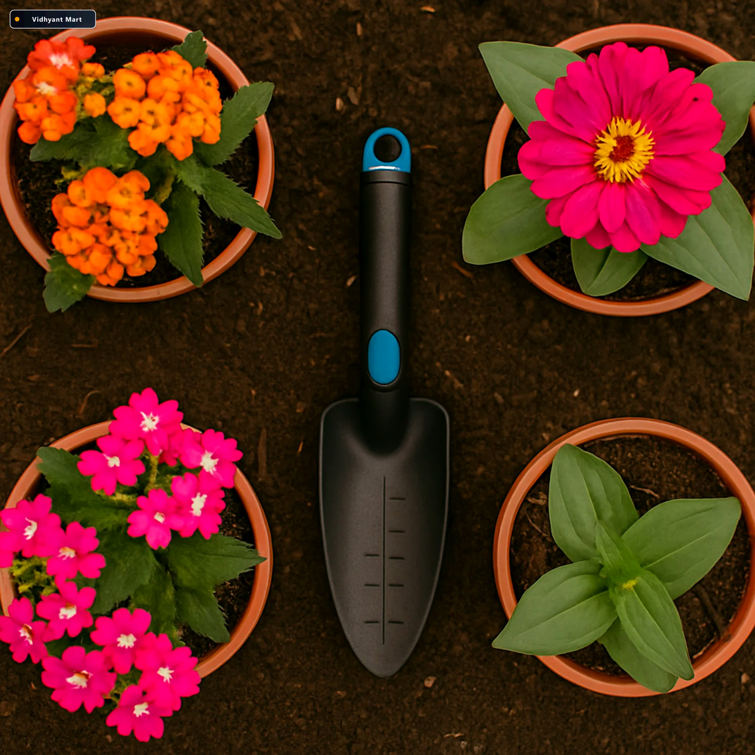 Vidhyant Mart Heavy Duty Garden Hand Trowel Durable Plastic With 4