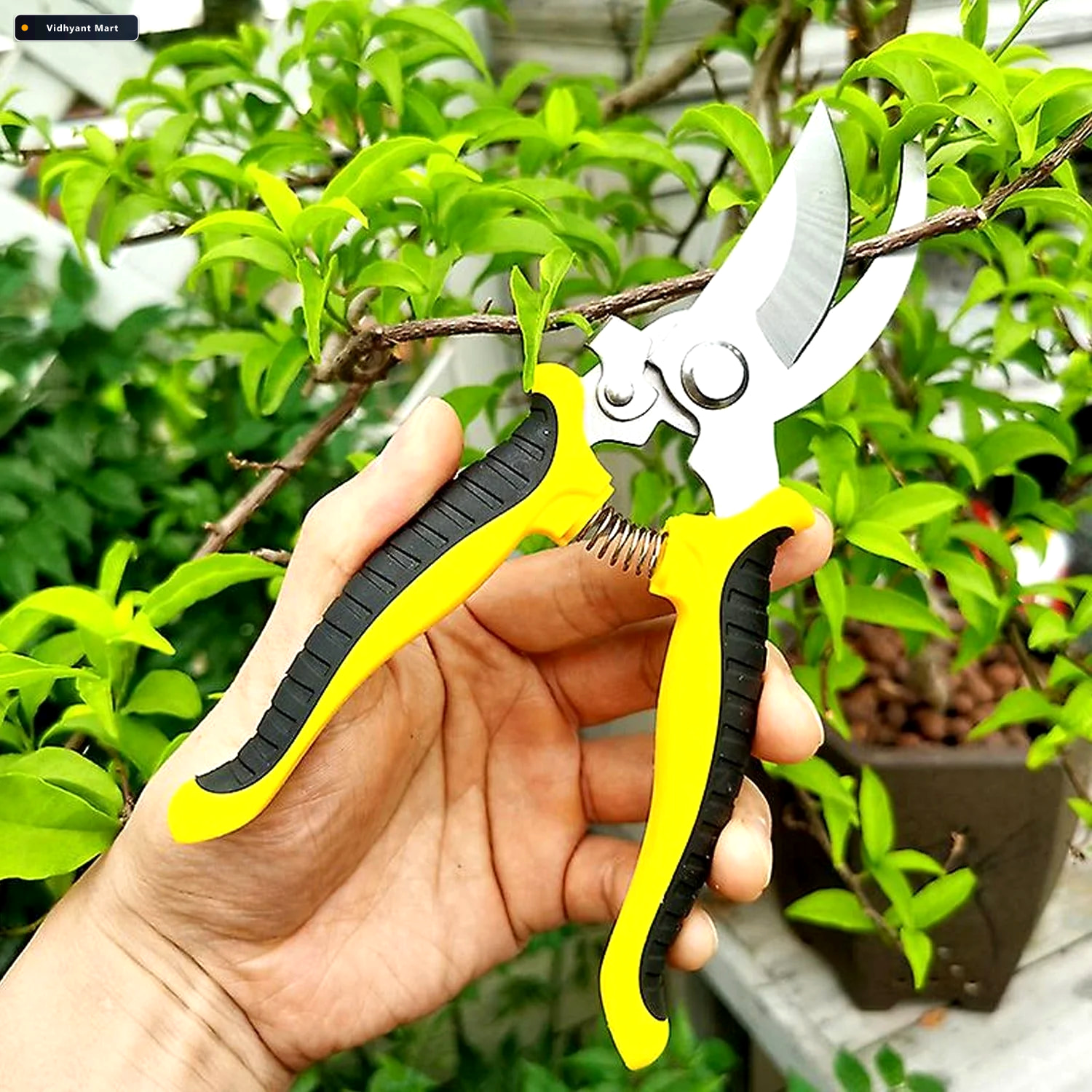 Vidhyant Mart Heavy Duty Garden Pruning Shears Sharp Stainless S 2