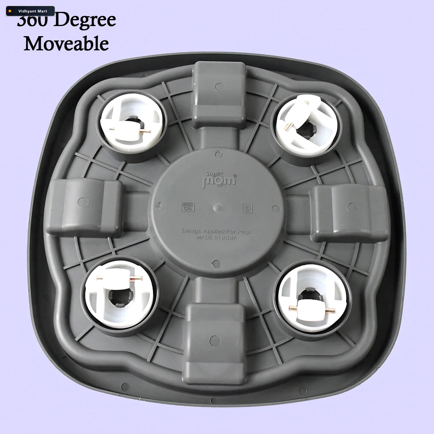 Vidhyant Mart Heavy Duty Gas Cylinder Trolley Smooth 360 Movemen 3