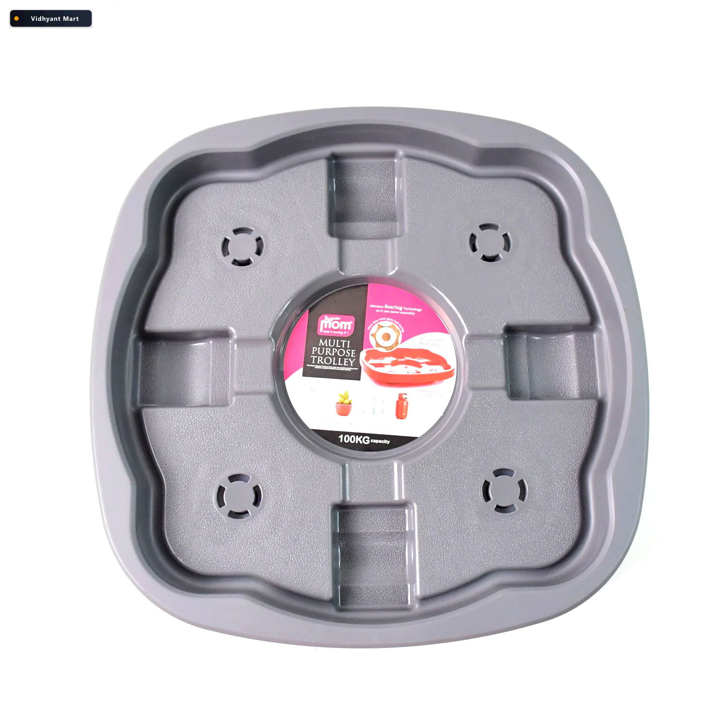 Vidhyant Mart Heavy Duty Gas Cylinder Trolley Smooth 360 Movemen 4