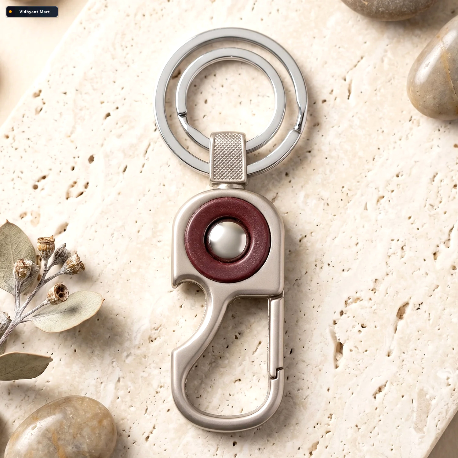 Vidhyant Mart Heavy Duty Metal Key Holder Secure Lock Carabiner 2
