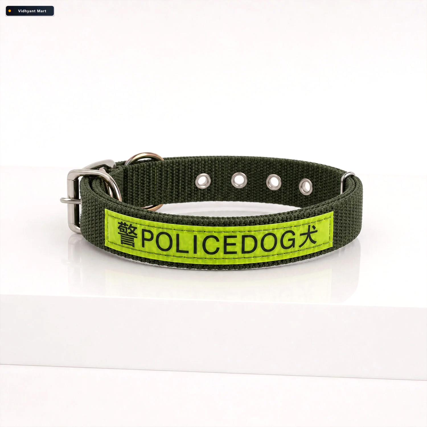 Vidhyant Mart Heavy Duty Nylon Dog Collar Reflective Adjustable 4