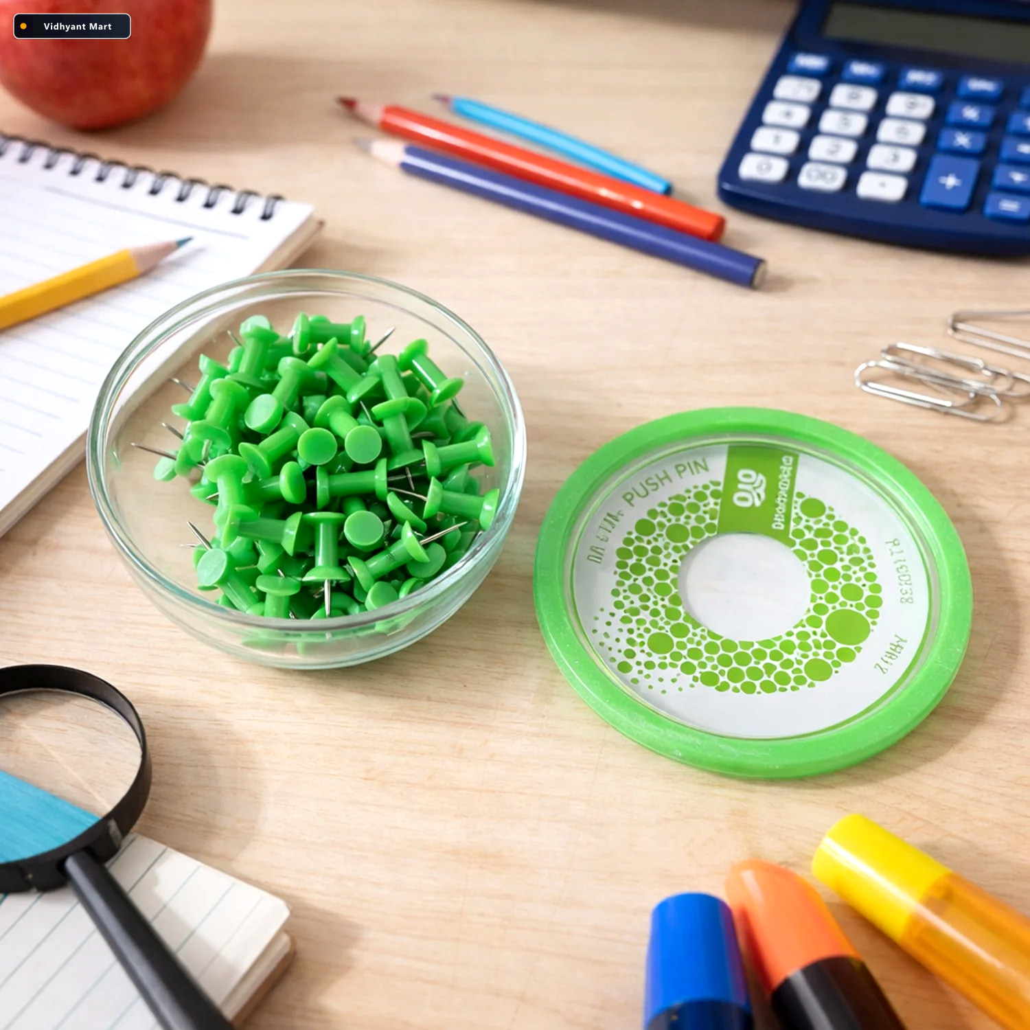 Vidhyant Mart Heavy Duty Plastic Push Pins Reliable For Office H 1