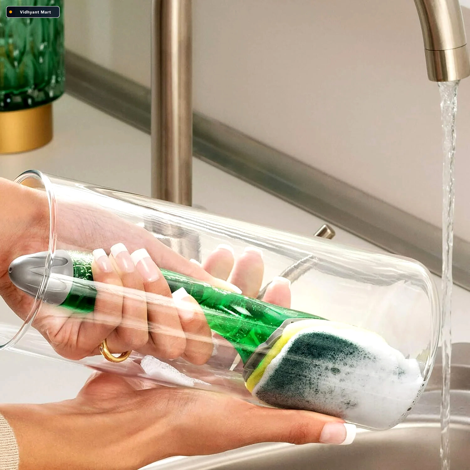 Vidhyant Mart Heavy Duty Soap Dispensing Dishwand Convenient Kit 3