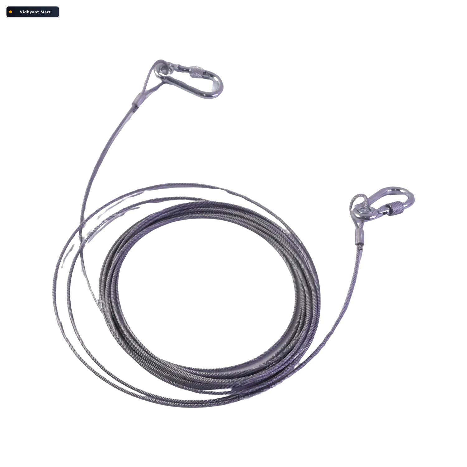 Vidhyant Mart Heavy Duty Ss Wire Clothesline Rope With Locking H 4