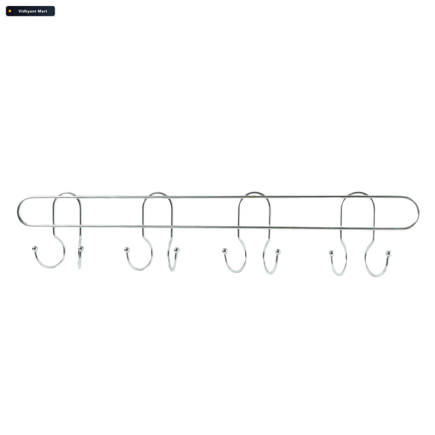 Vidhyant Mart Heavy Duty Wall Mounted Hook Rack Durable Stainles 3