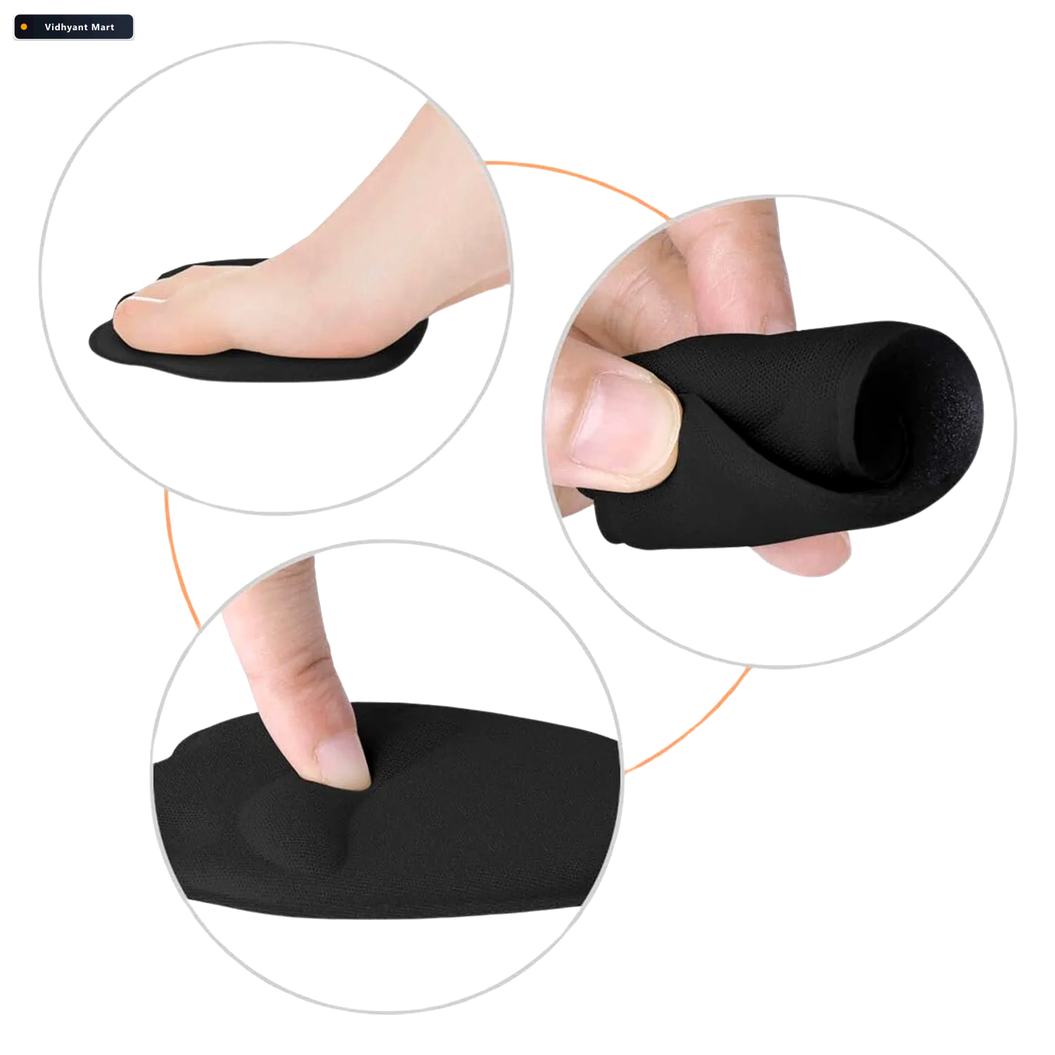 Vidhyant Mart Heel Cushion Inserts Non Slip Callus Prevention Pa 4