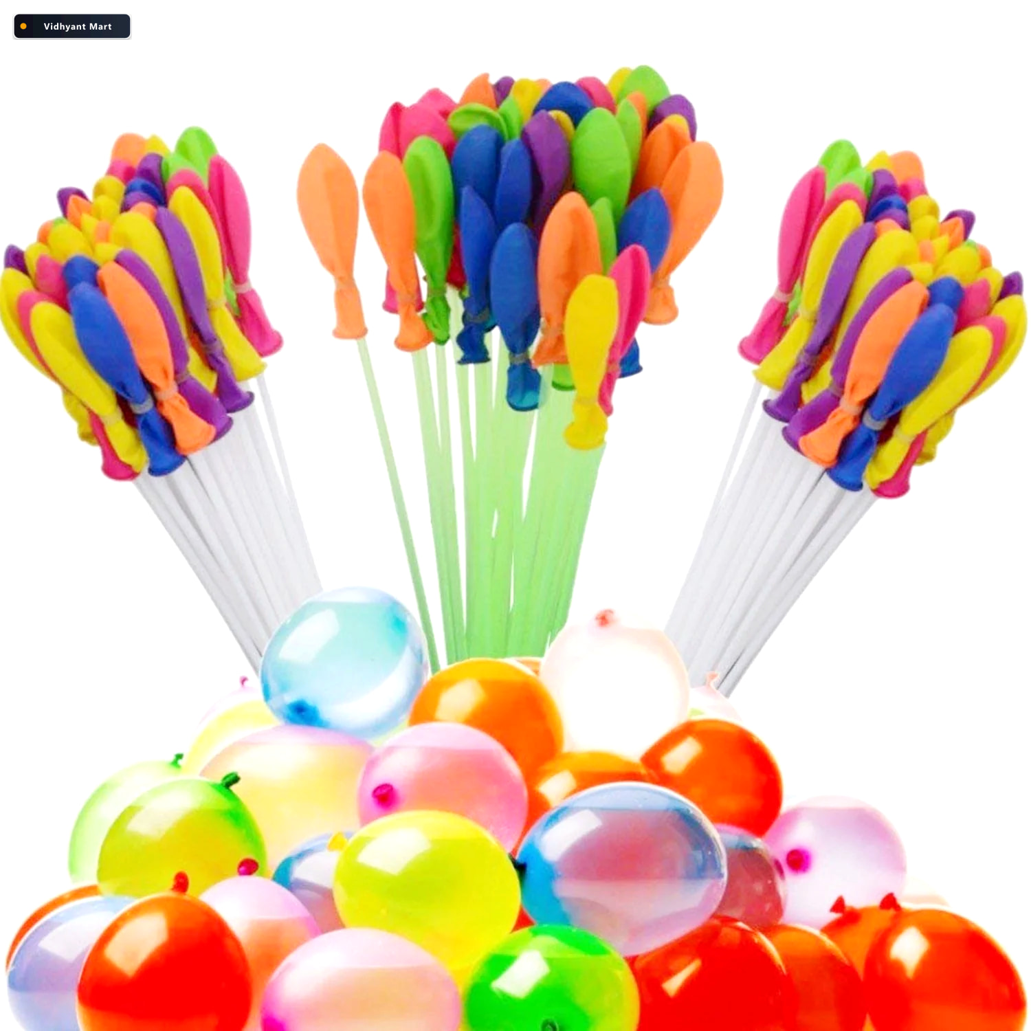 Vidhyant Mart Holi Water Balloons 111 Pcs Self Tying Fun Dollovi 2