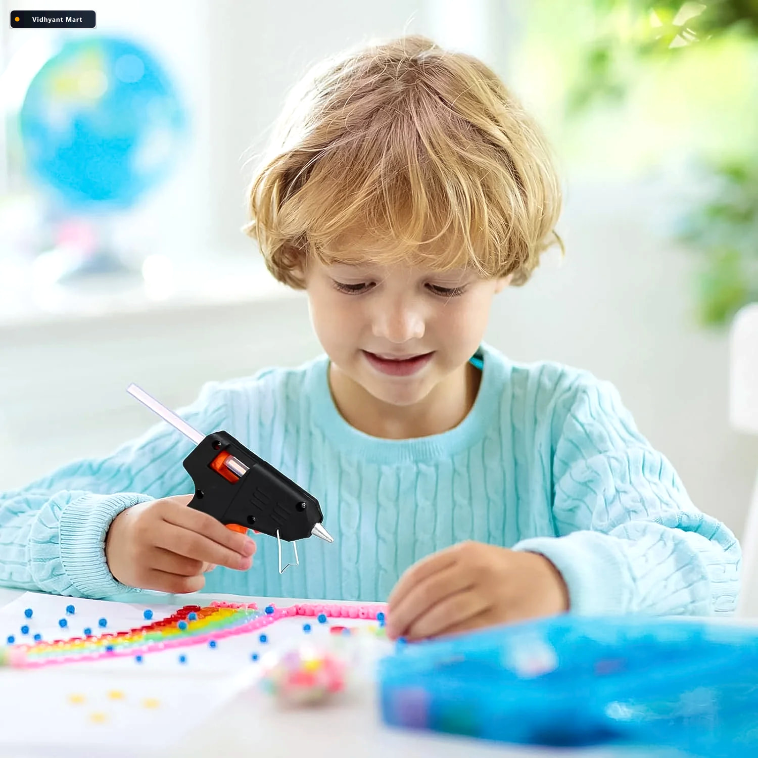 Vidhyant Mart Hot Melt Glue Gun 40w Rapid Heating For Precise Cr 3