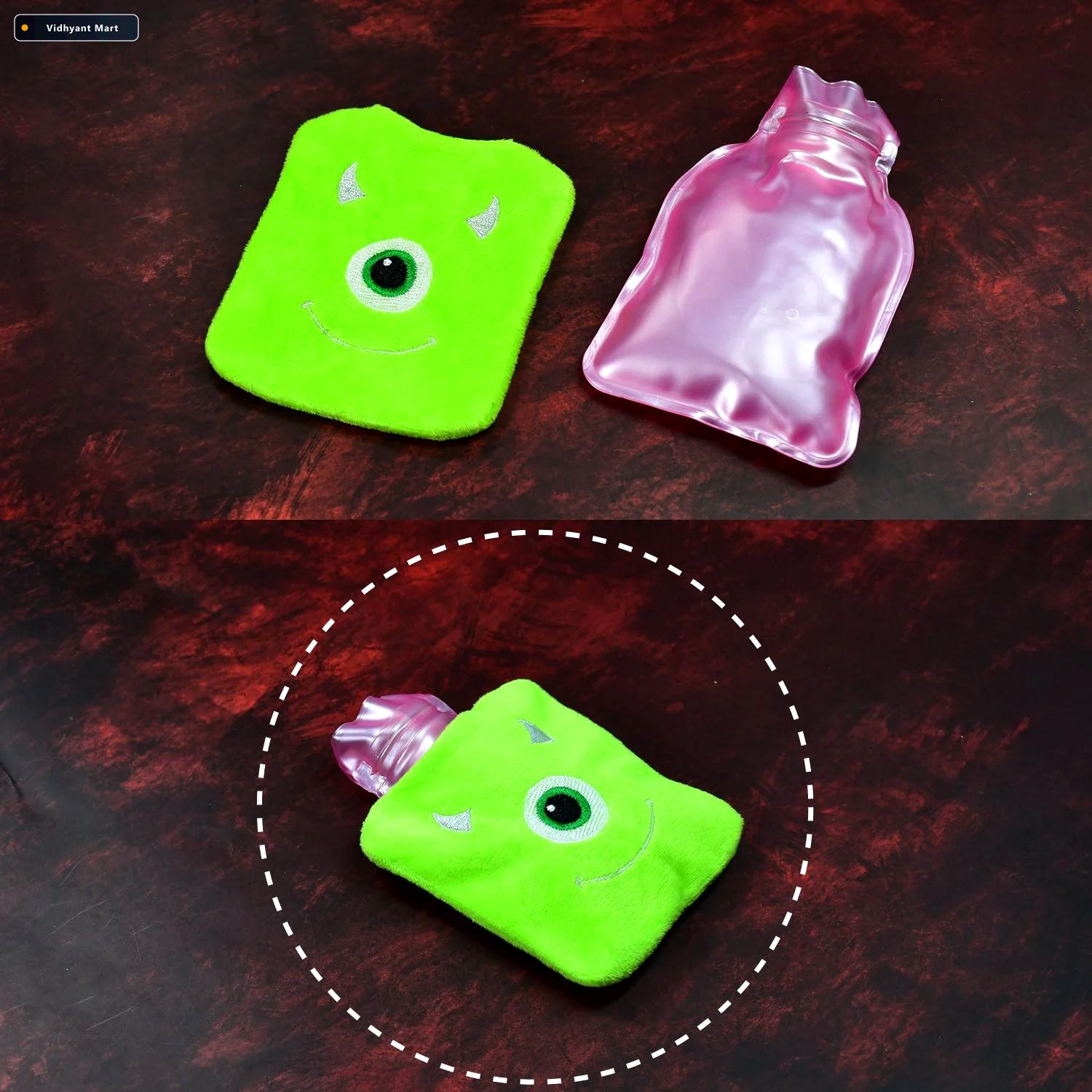 Vidhyant Mart Hot Water Bag Monster Print For Pain Relief Warmth 2