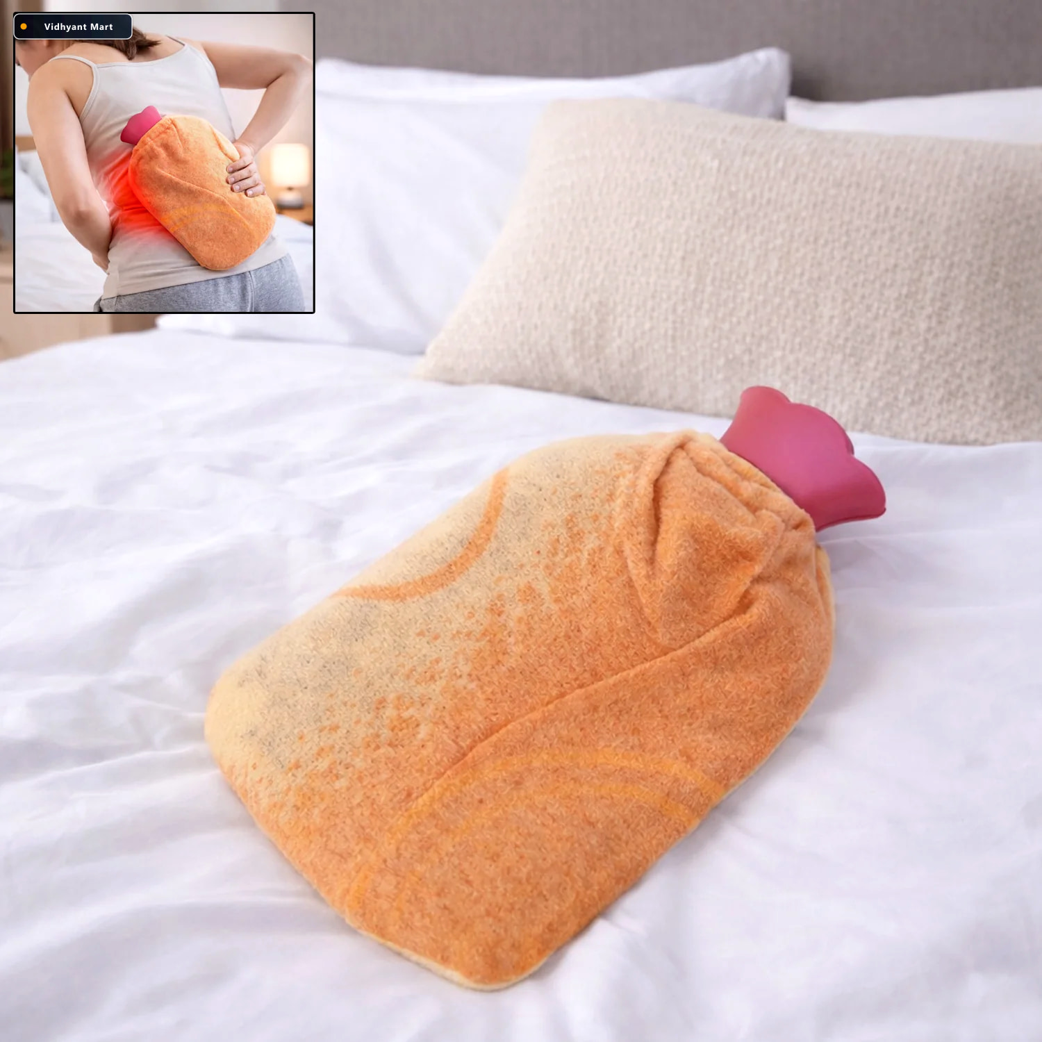 Vidhyant Mart Hot Water Bag Reusable Pain Relief With Soft Fabri 1