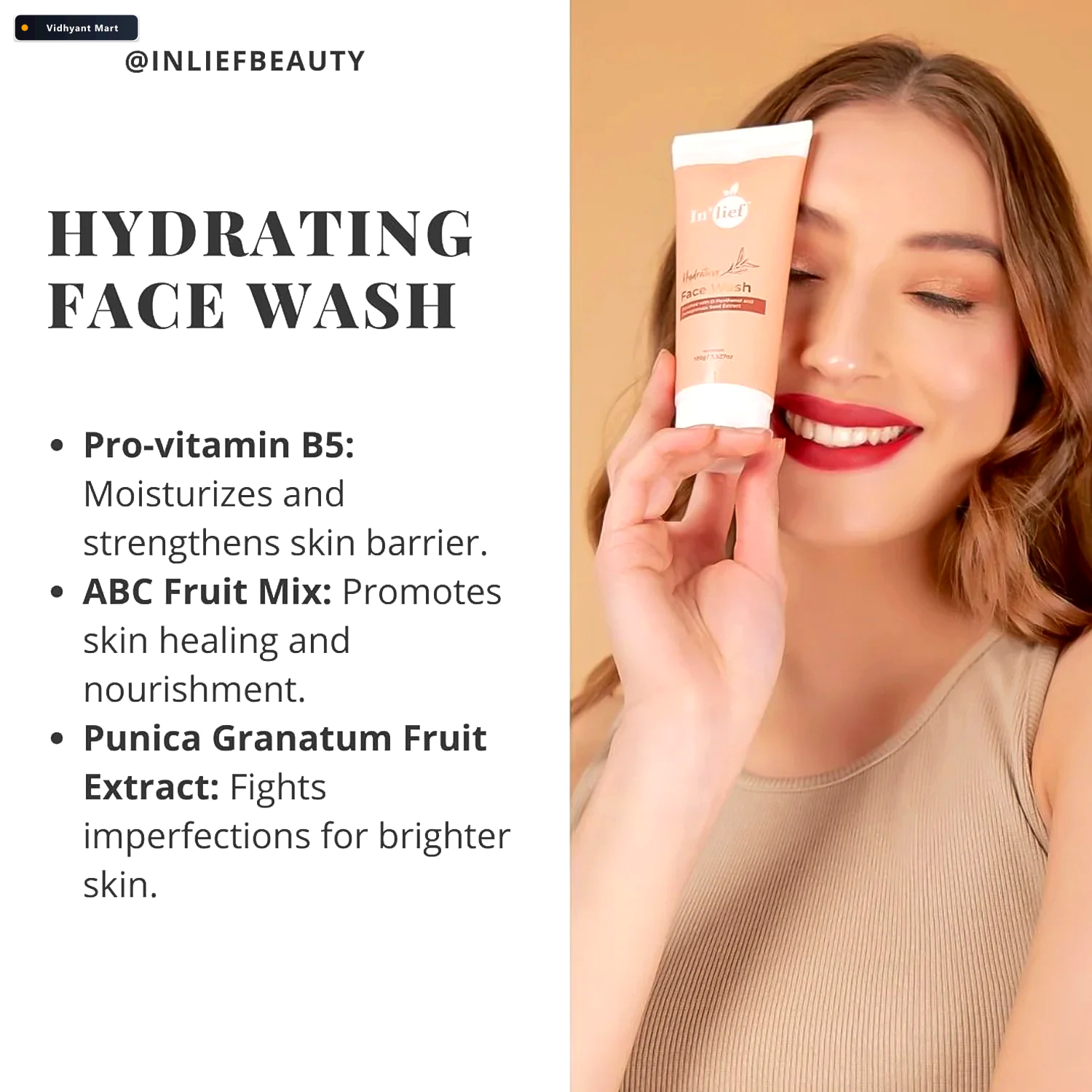 Vidhyant Mart Hydrating Face Wash Deep Nourishment Gentle Cleans 3