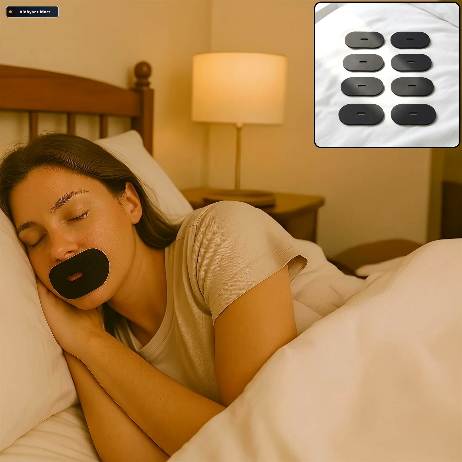 Vidhyant Mart Hypoallergenic Closed Mouth Sleep Tape With Breath 1