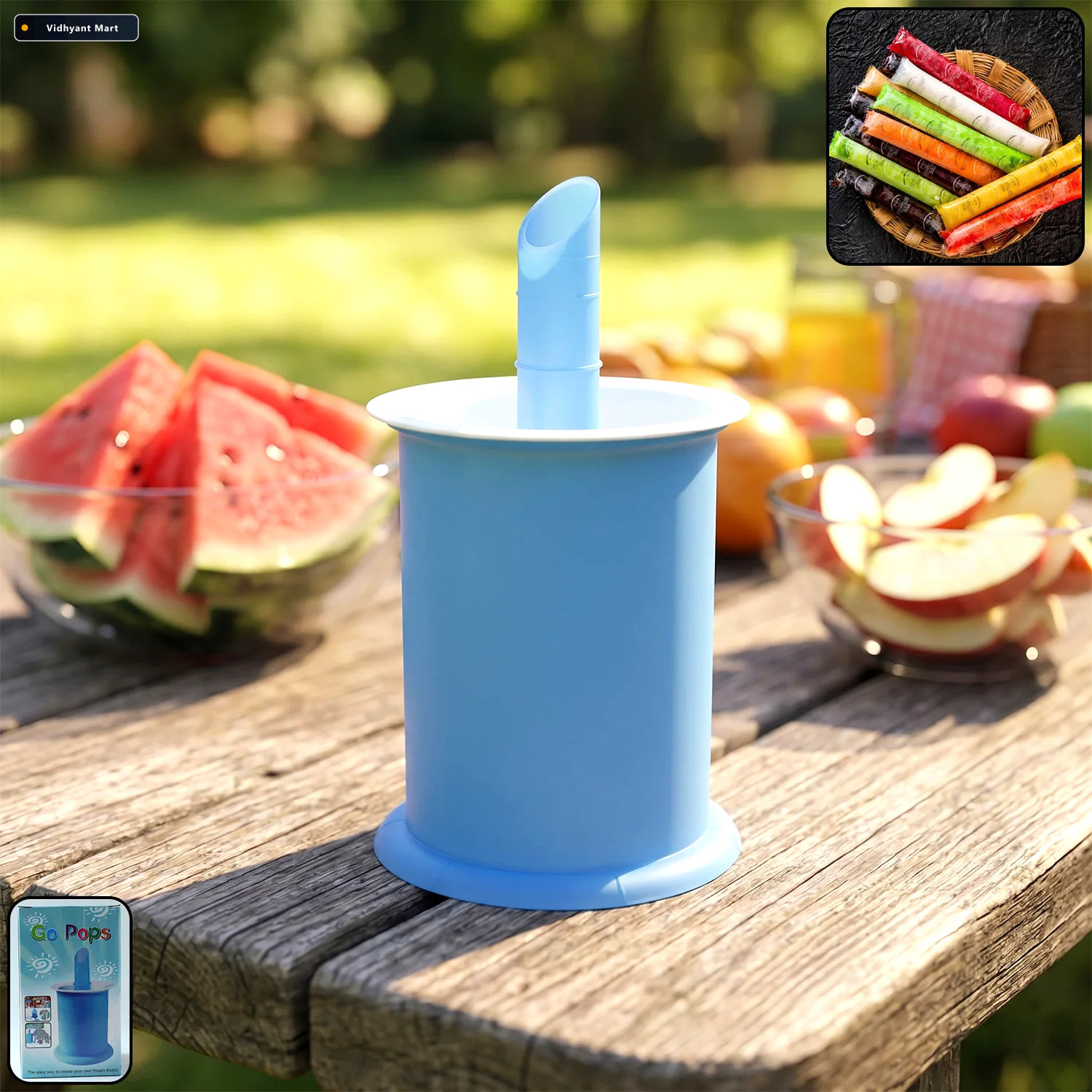 Vidhyant Mart Ice Cream Mold Kit 20 Reusable Silicone Popsicle M 1
