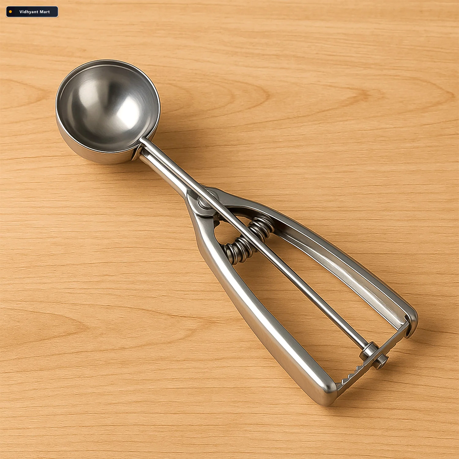 Vidhyant Mart Ice Cream Scoop Stainless Steel Easy Release Multi 1