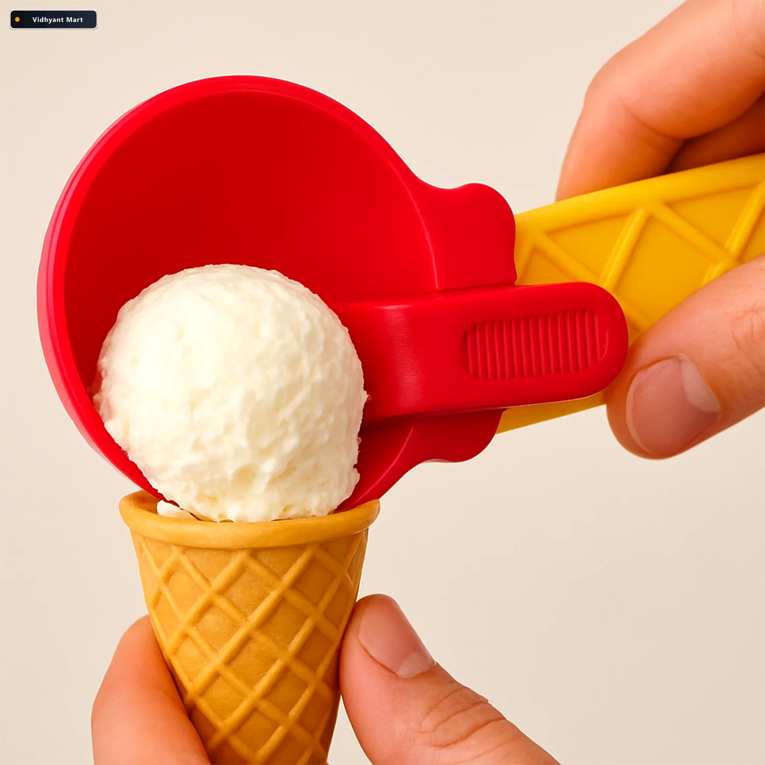 Vidhyant Mart Ice Cream Scooper With Trigger Handle Easy Melon S 2