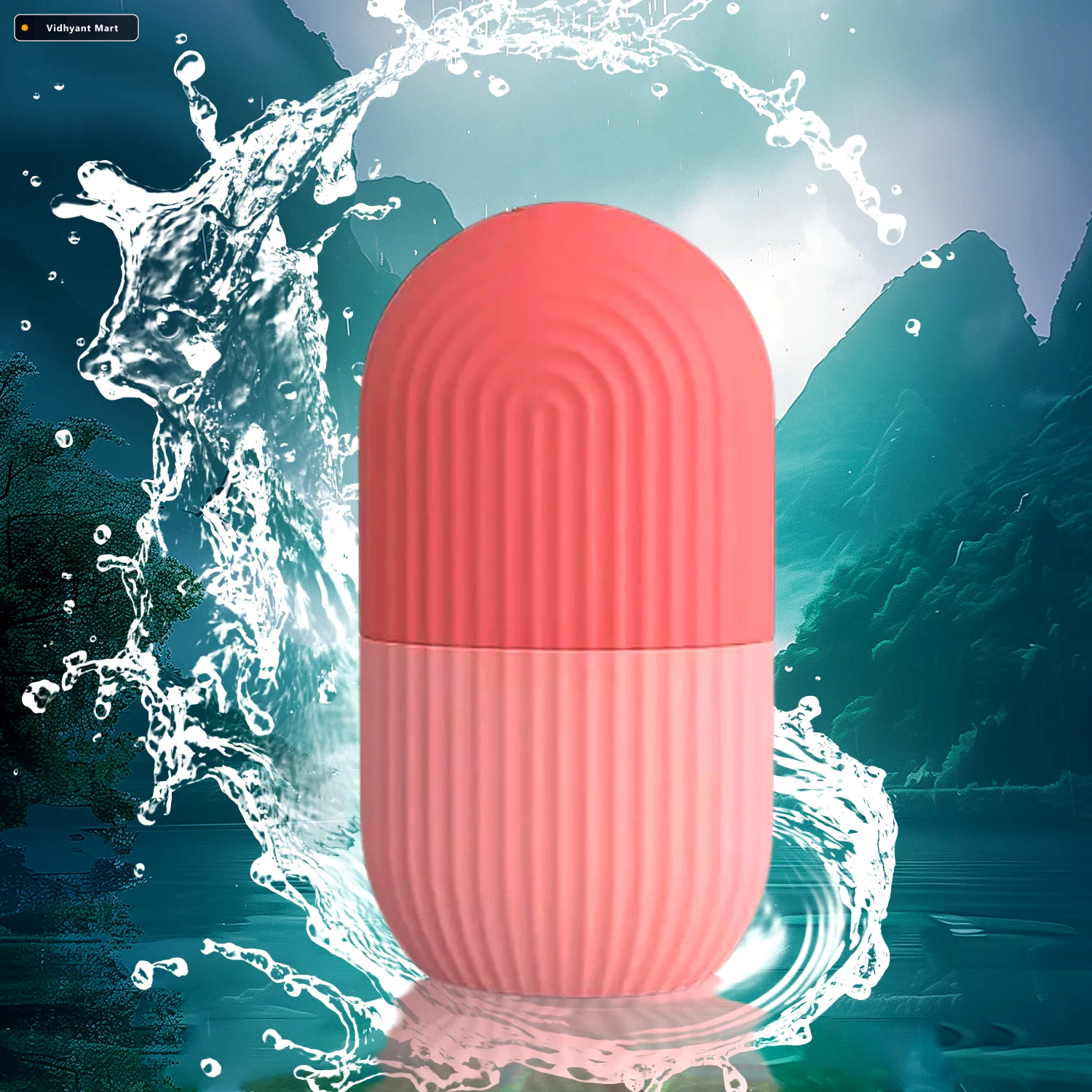 Vidhyant Mart Ice Face Roller Reusable Facial Massager Velvet We 1