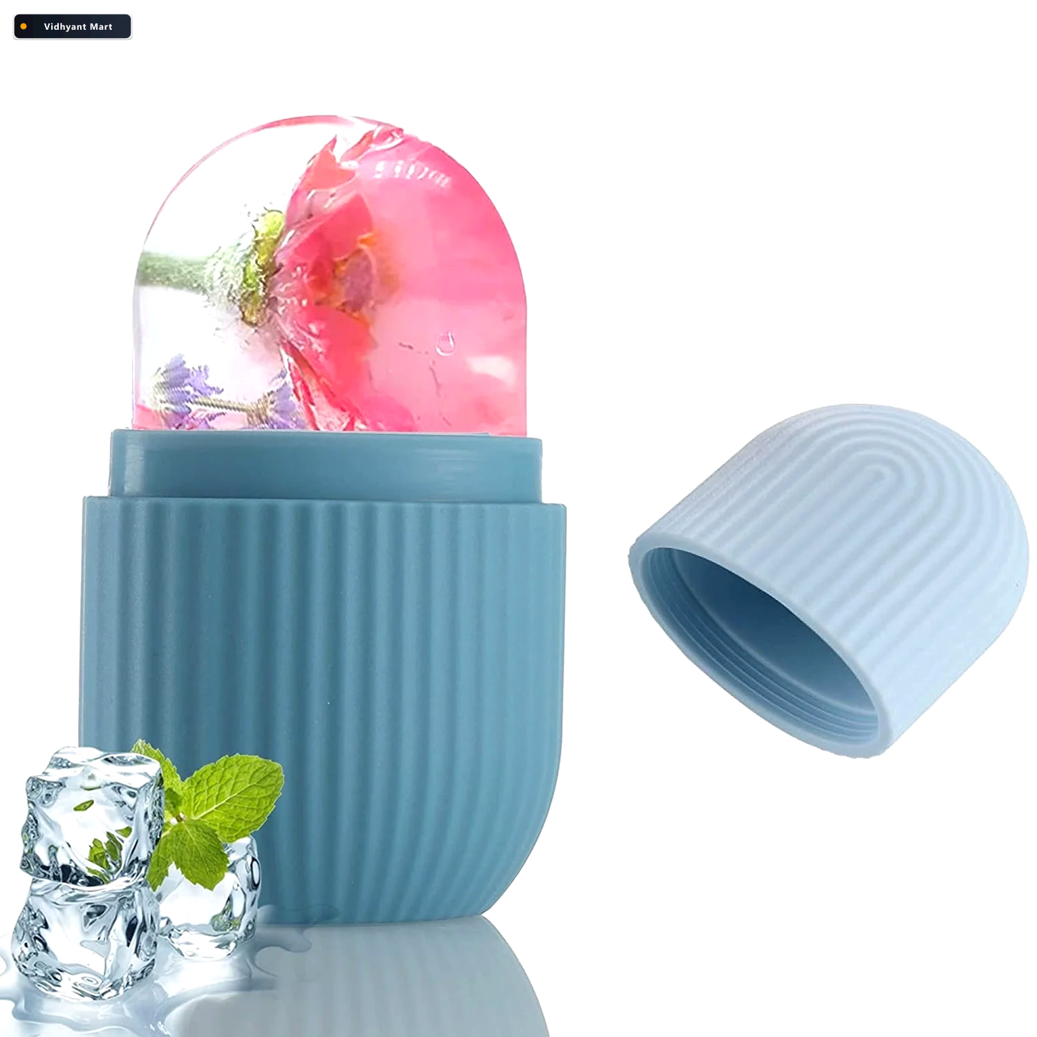 Vidhyant Mart Ice Roller For Face Reusable Facial Massager Glowf 4