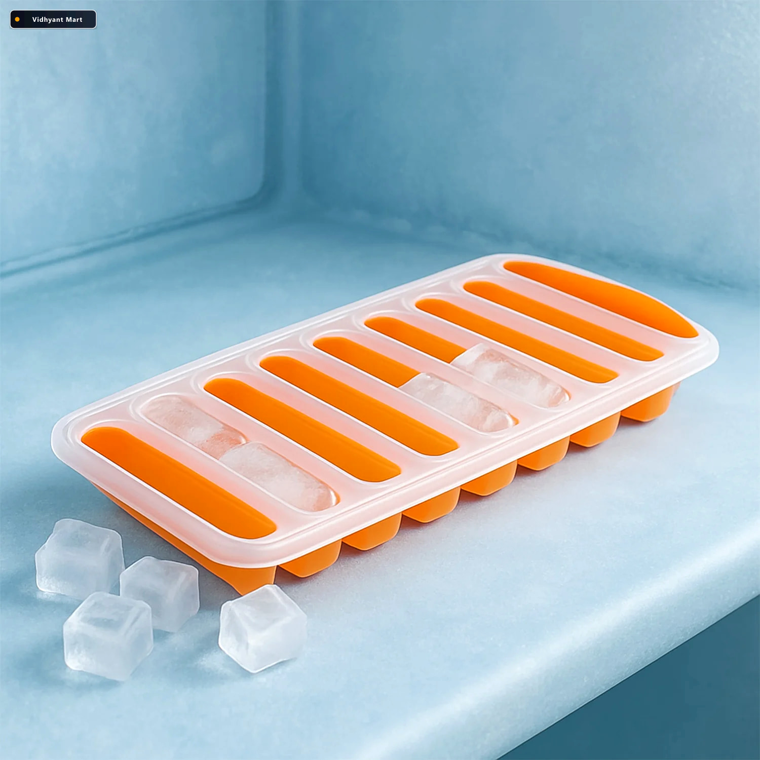 Vidhyant Mart Ice Stick Tray Easy Push Silicone For Water Bottle 2