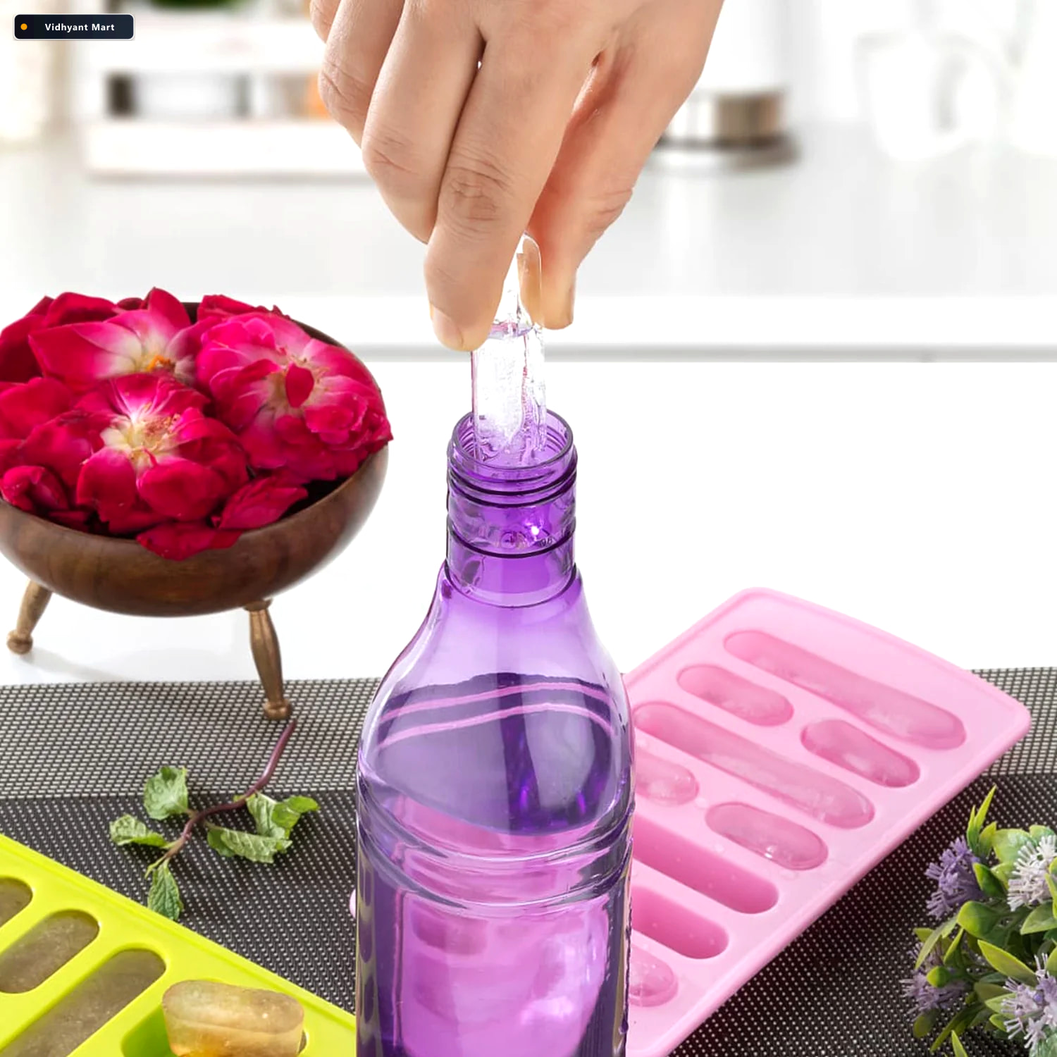 Vidhyant Mart Ice Tray Set Lightweight Easy To Use For Quick Ice 2