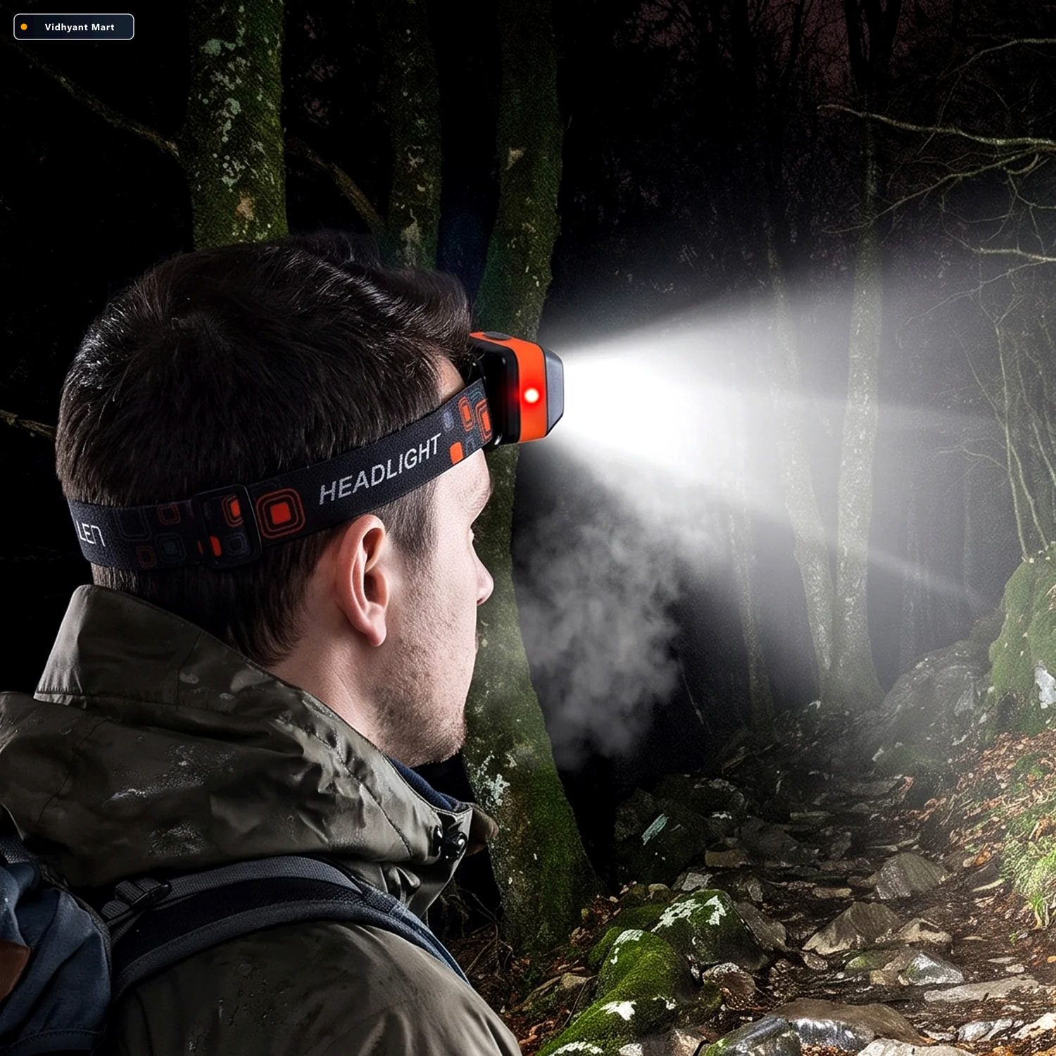 Vidhyant Mart Inductive Led Head Lamp Rechargeable Motion Sensor 2