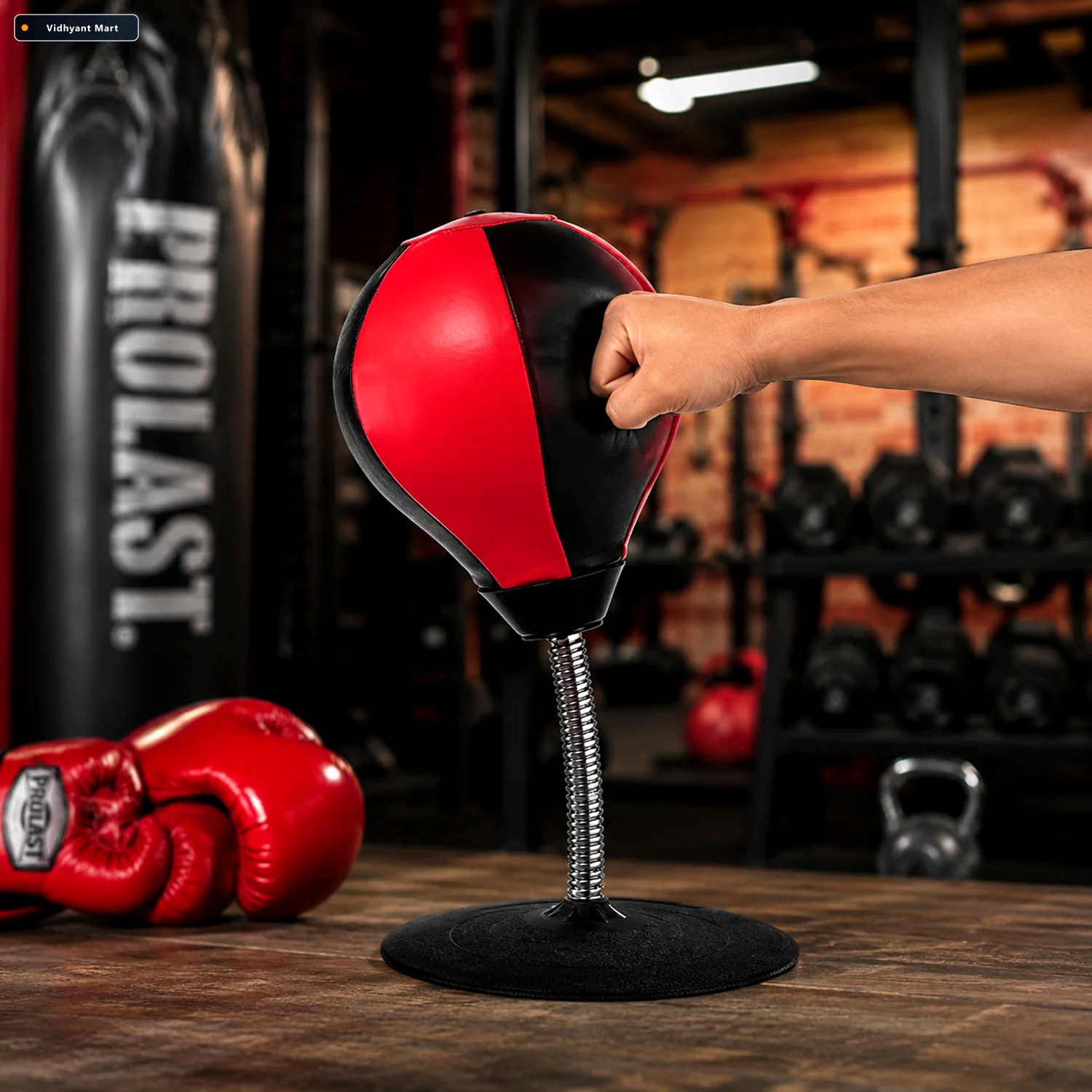 Vidhyant Mart Inflatable Desktop Punching Bag Stress Relief Refl 1
