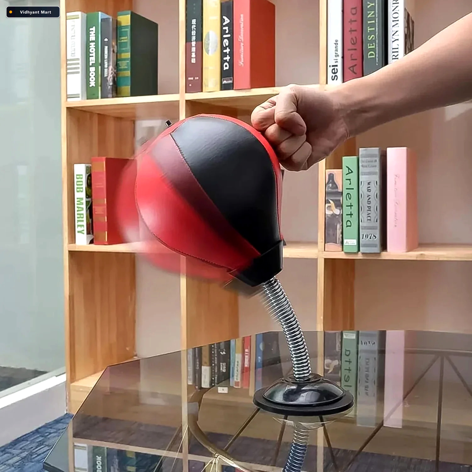 Vidhyant Mart Inflatable Desktop Punching Bag Stress Relief Refl 4