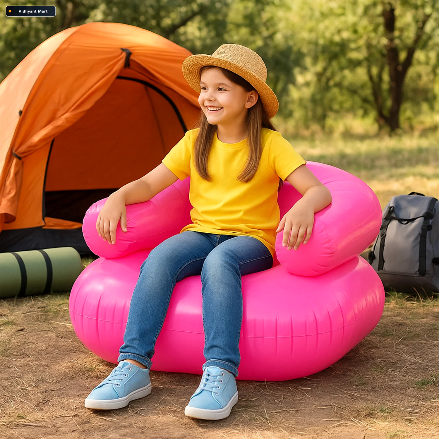 Vidhyant Mart Inflatable Kids Sofa Chair Portable Durable Seatin 1