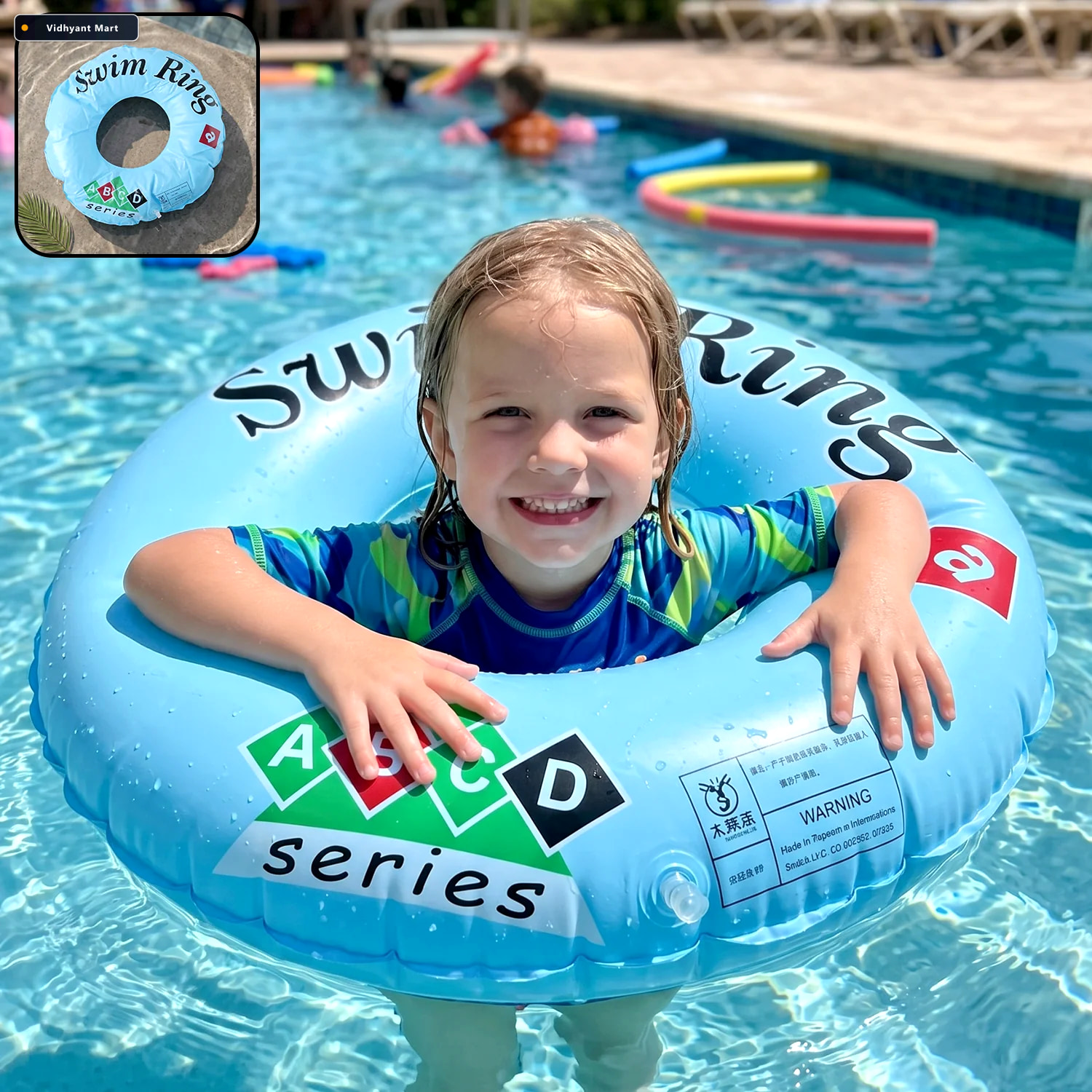 Vidhyant Mart Inflatable Kids Swim Ring Safe And Durable Water S 2