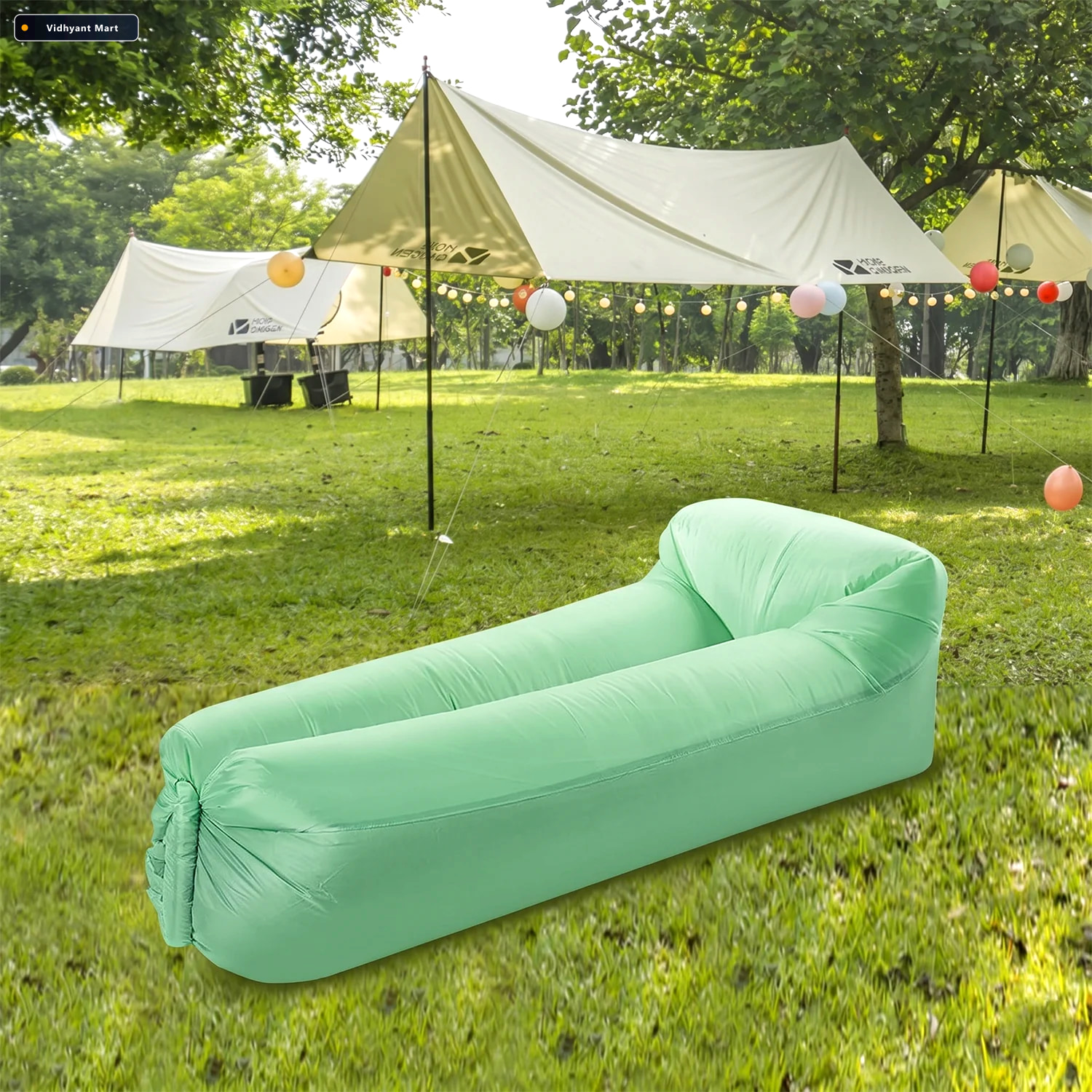 Vidhyant Mart Inflatable Lounger Portable Comfortable For Indoor 4