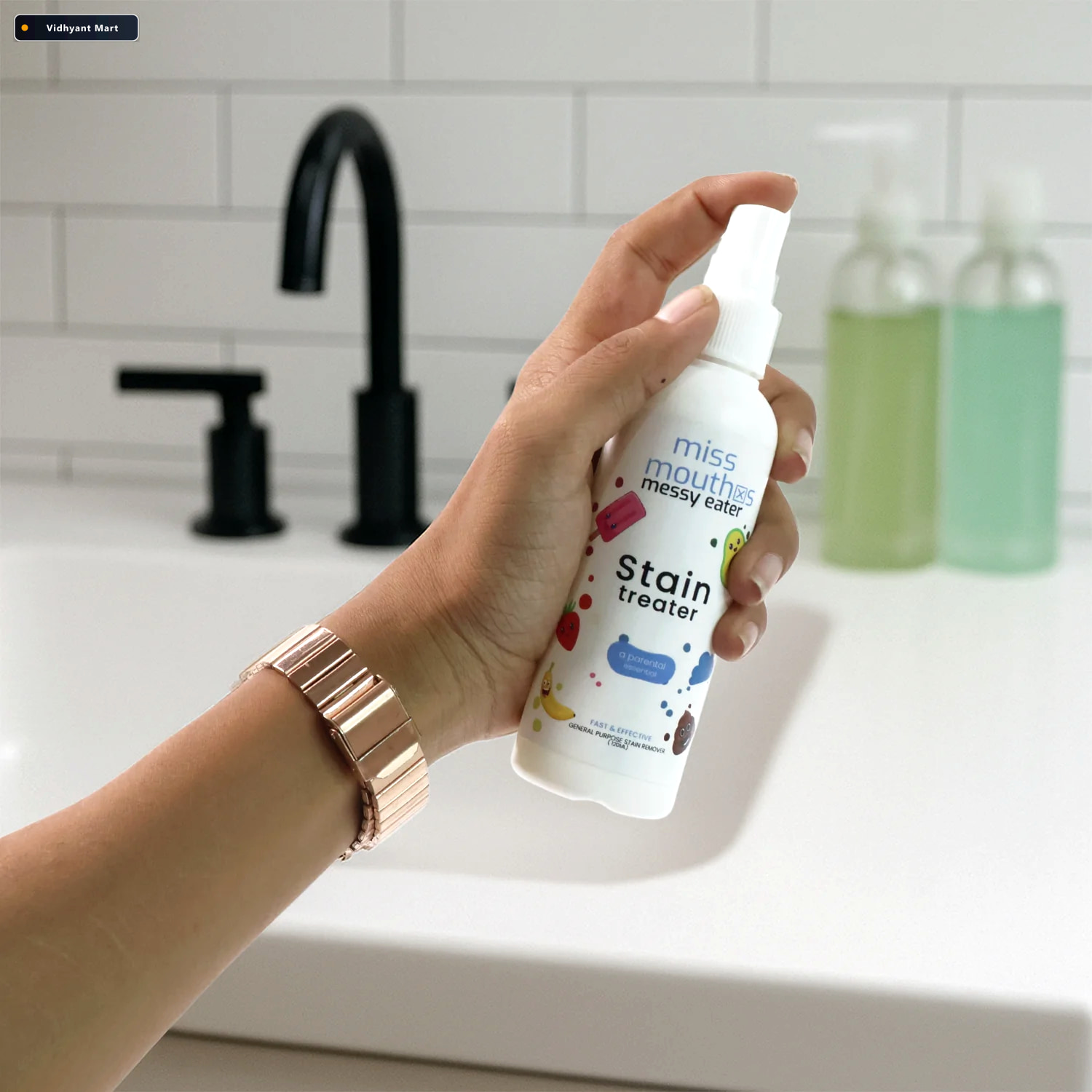 Vidhyant Mart Instant Stain Remover Spray Fast Gentle Fabric Cle 3