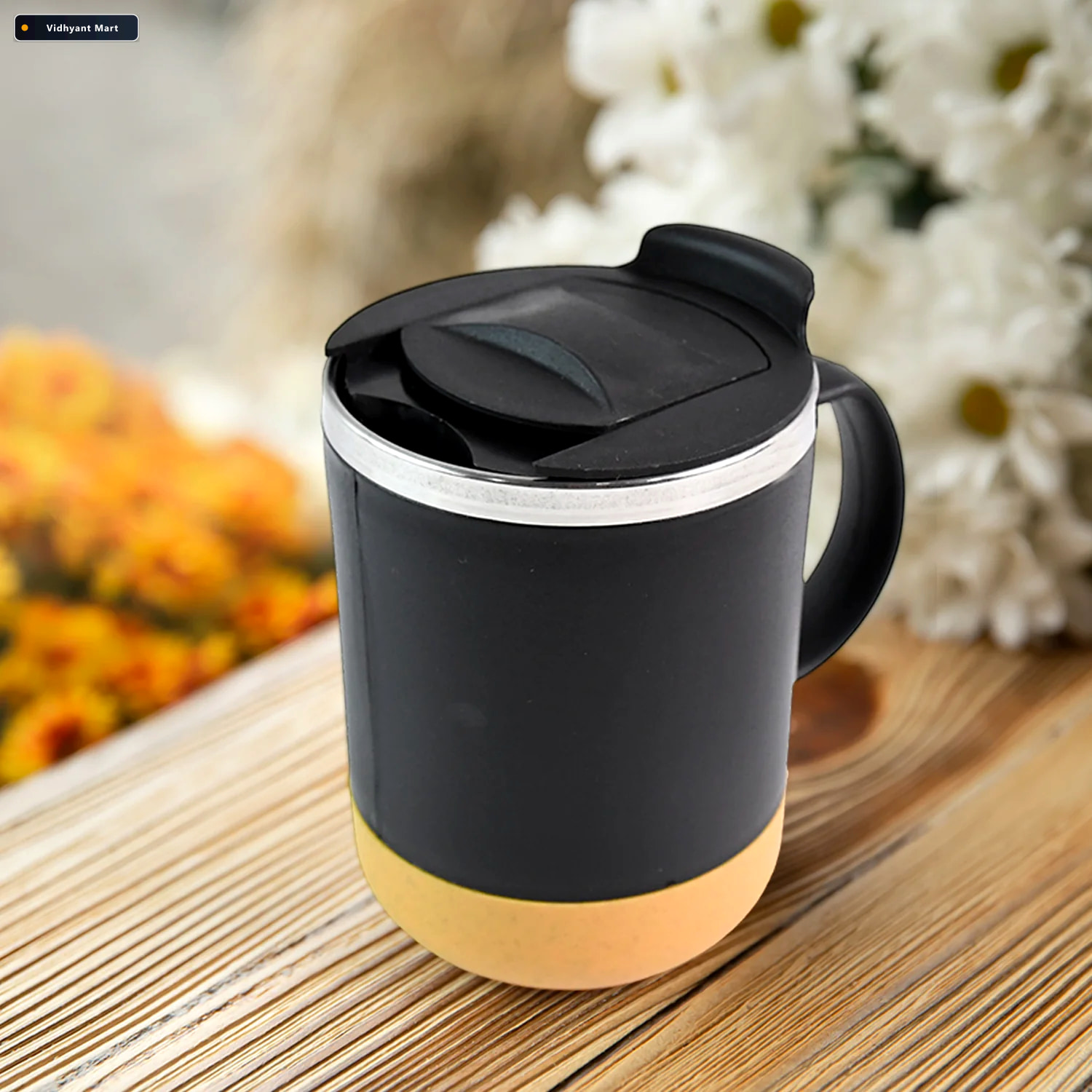 Vidhyant Mart Insulated Coffee Mug 350ml Spill Proof Long Lastin 2
