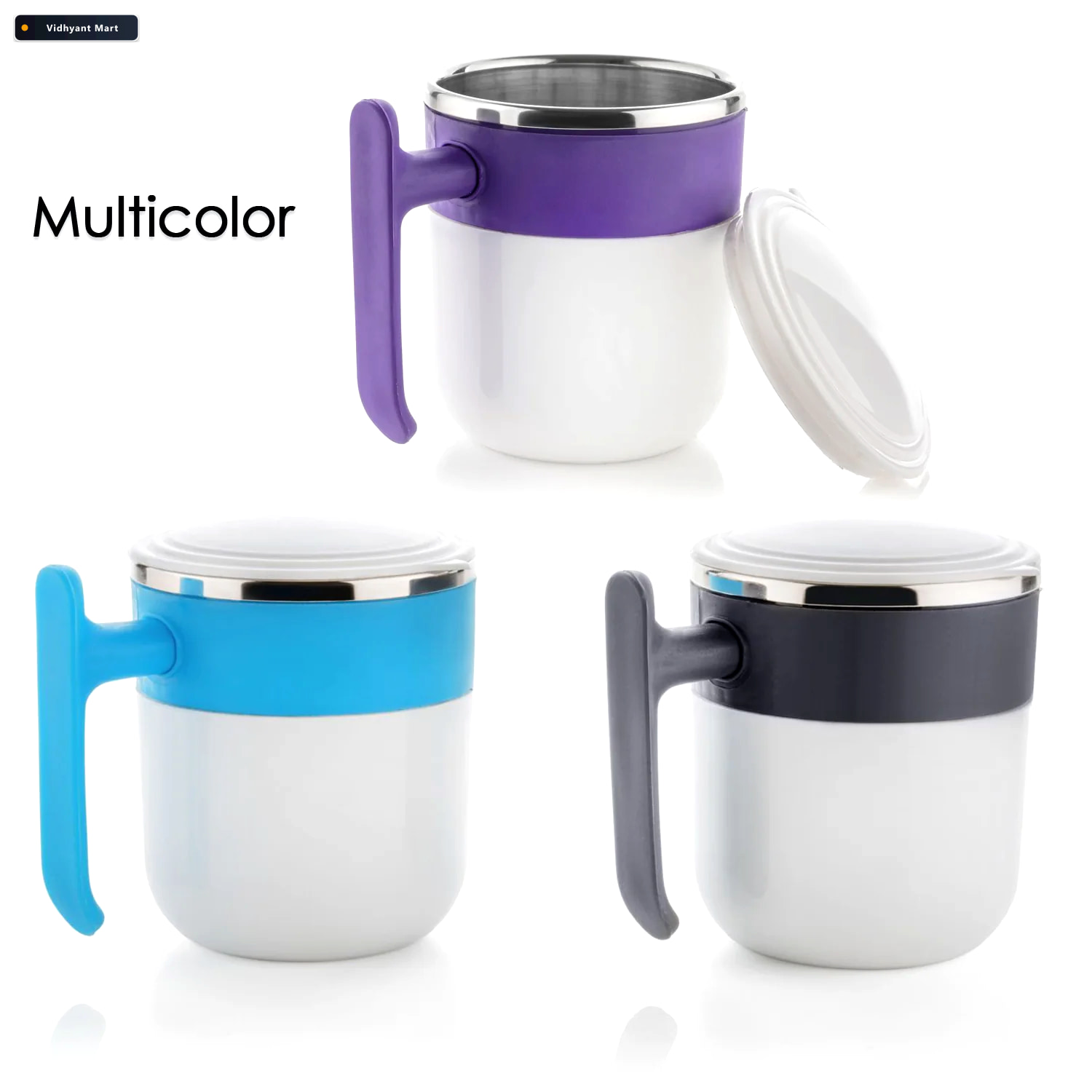 Vidhyant Mart Insulated Coffee Mug Spill Proof Stainless Steel M 4