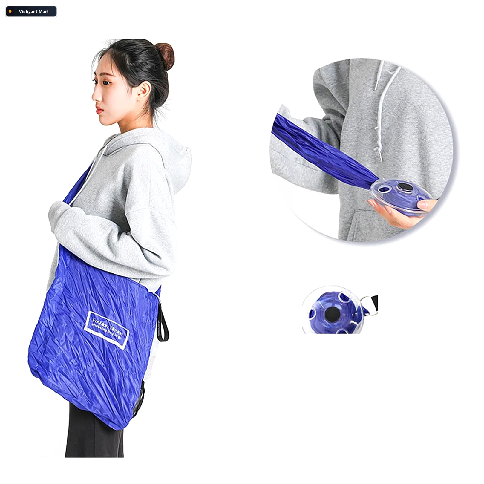 Vidhyant Mart Insulated Grocery Bag Foldable Washable Reusable G 2