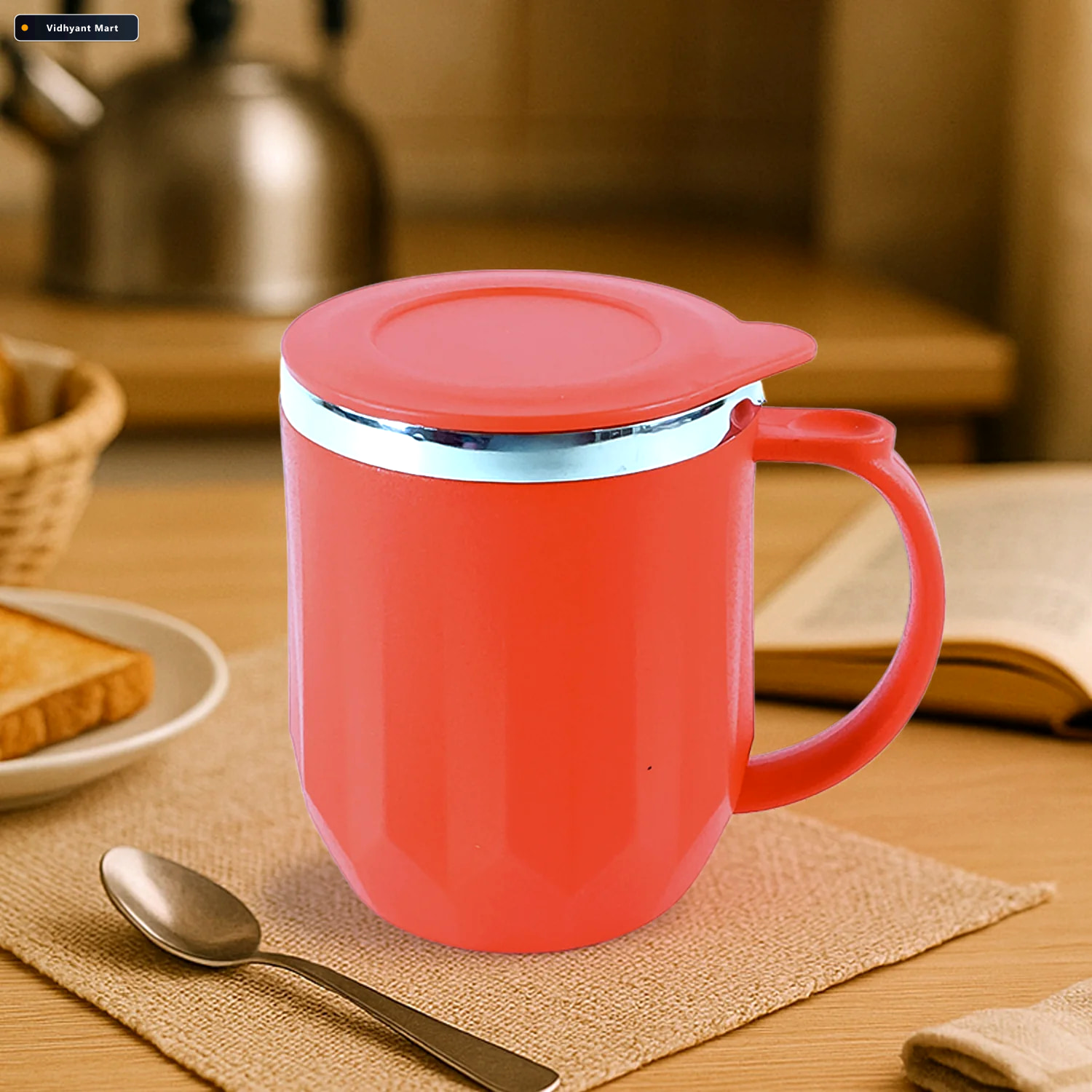Vidhyant Mart Insulated Mug 350ml Stainless Steel Hot Cold Coffe 1