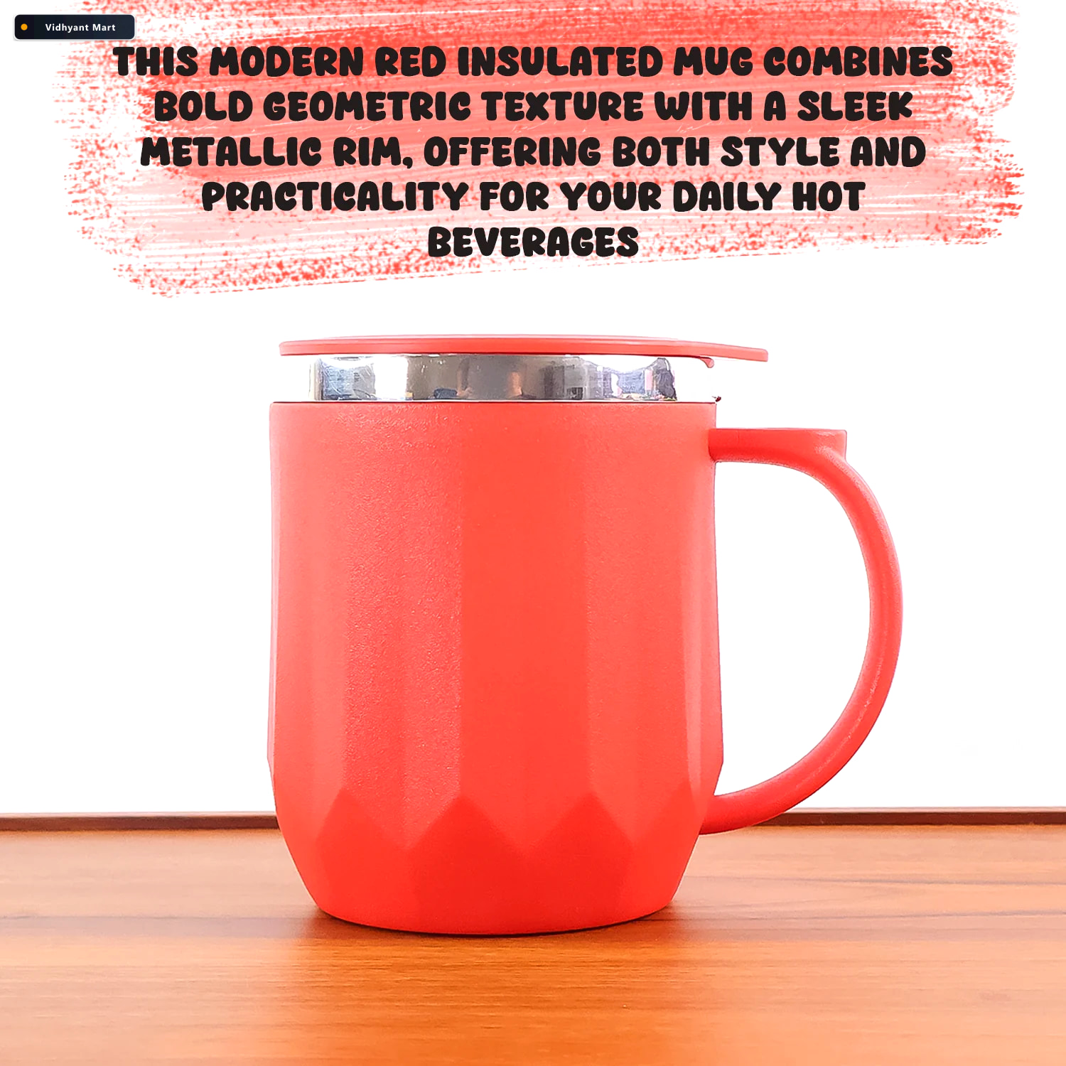Vidhyant Mart Insulated Mug 350ml Stainless Steel Hot Cold Coffe 2