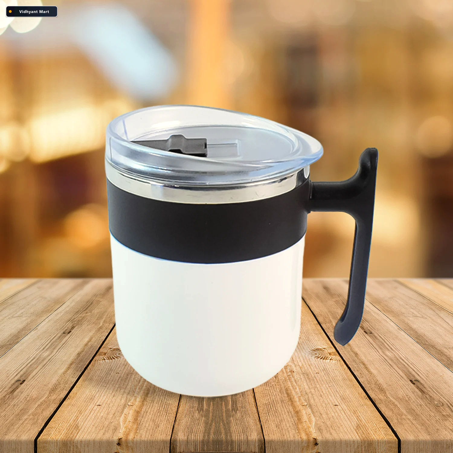 Vidhyant Mart Insulated Mug 350ml Stainless Steel Spill Resistan 3