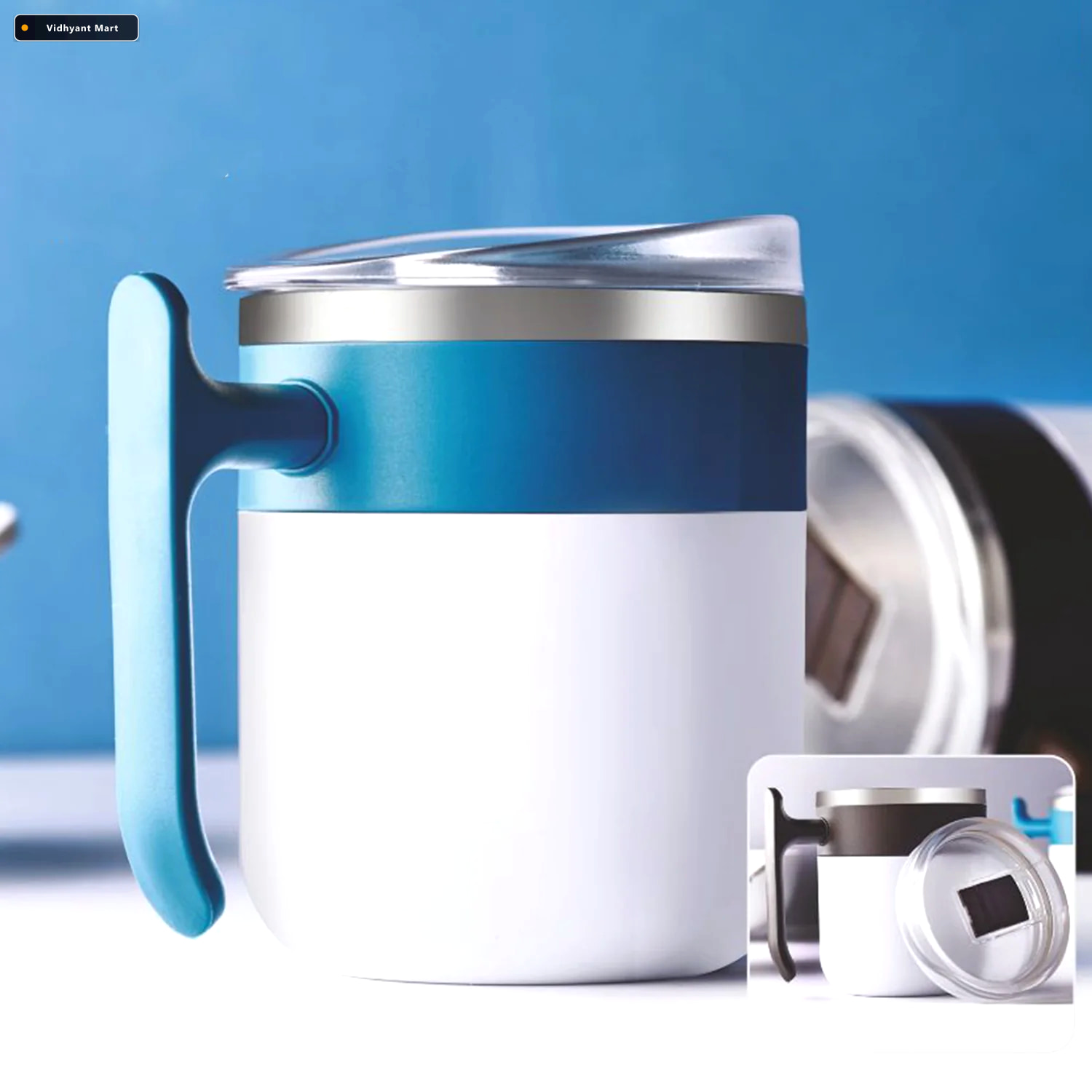 Vidhyant Mart Insulated Mug 350ml Stainless Steel Spill Resistan 4