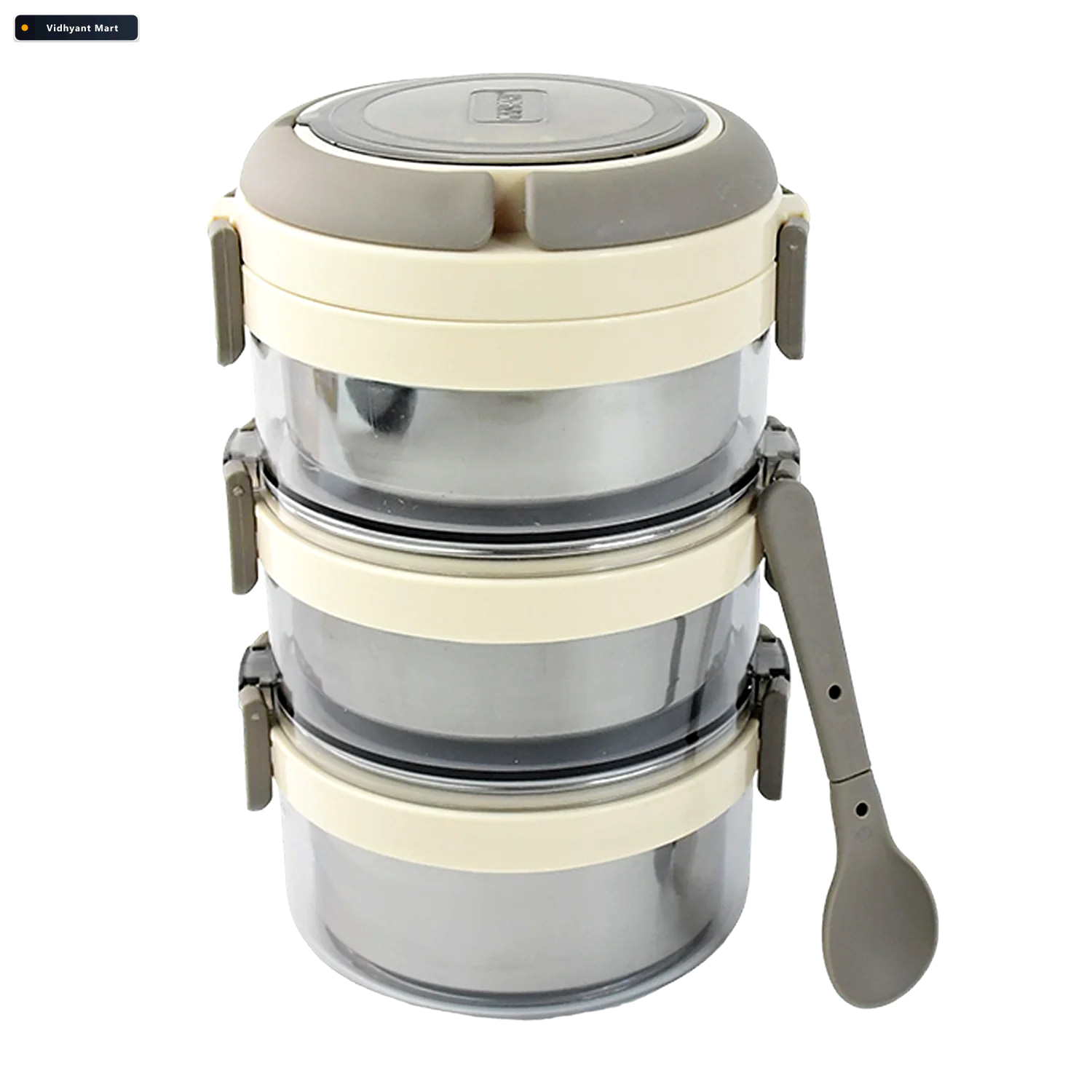 Vidhyant Mart Insulated Stainless Steel Lunch Box Set Leakproof 4